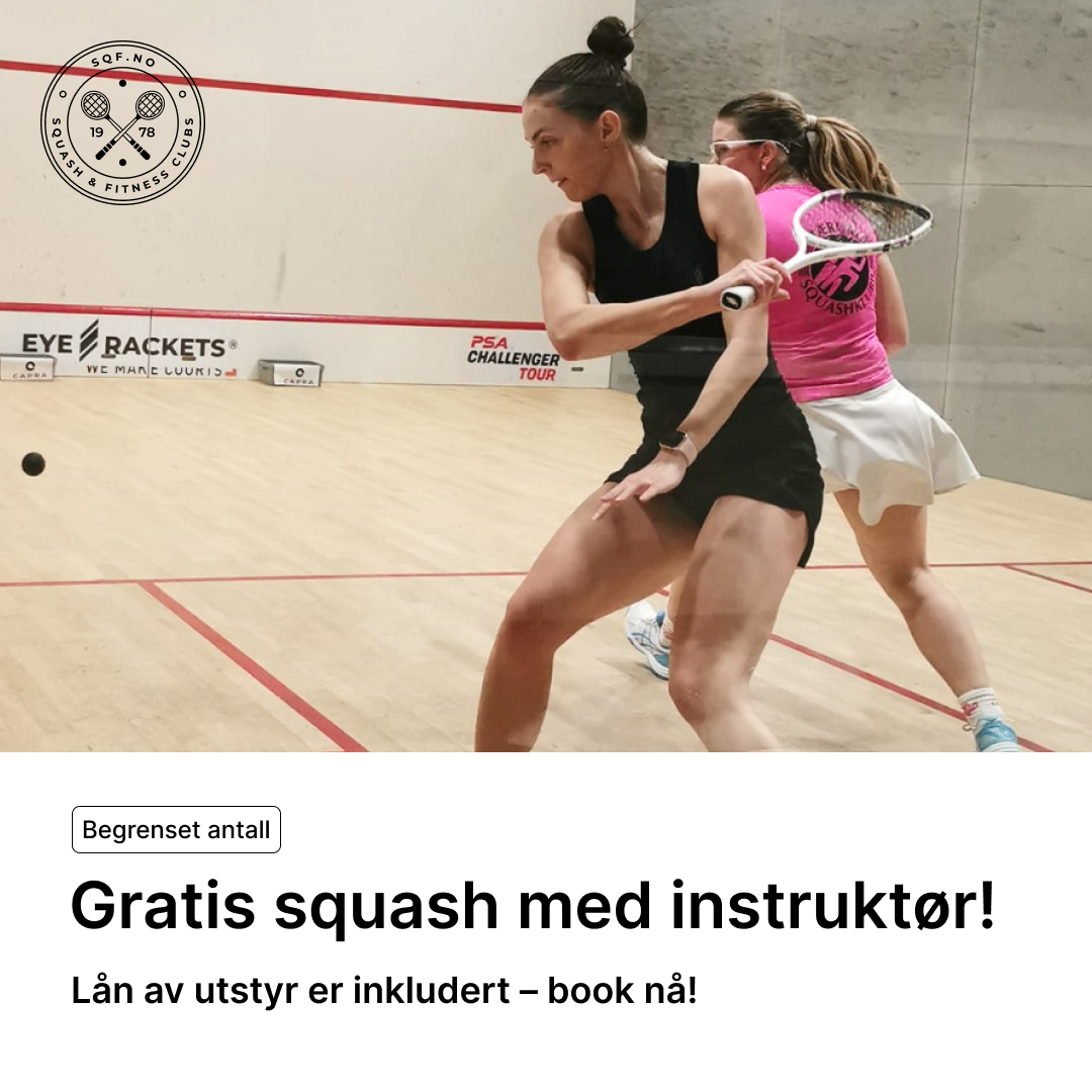 SQF.no - Squash & Fitness Facebook ad