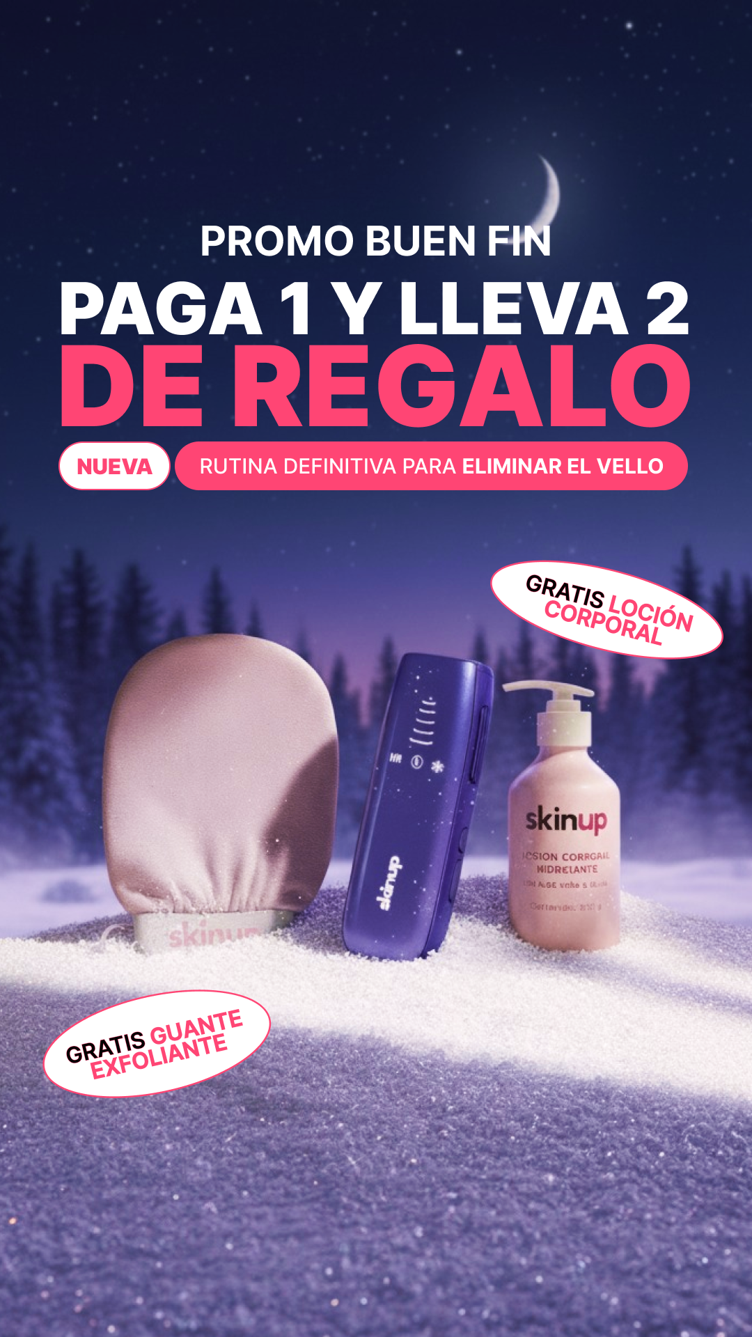 SkinUp México Facebook ad from May 18, 2026