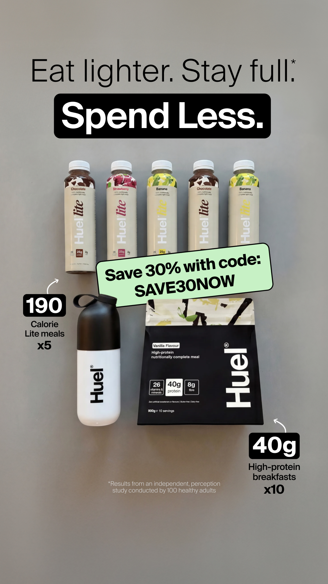 Huel Facebook ad