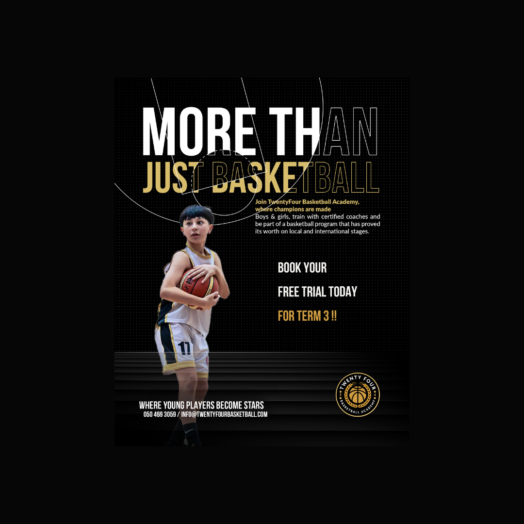 TwentyFour Basketball Academy Facebook ad from May 27, 2026