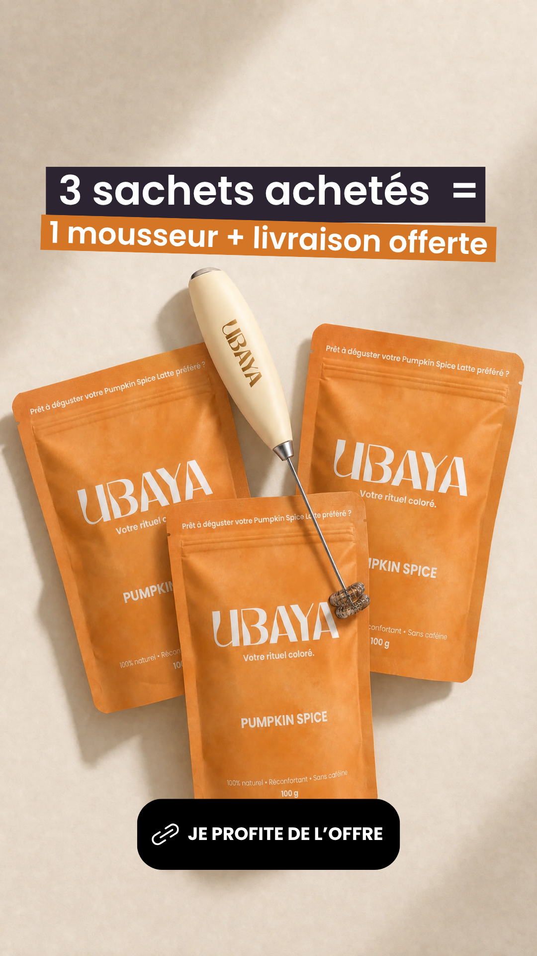 Ubaya Facebook ad: Votre nouveau rituel d’automne