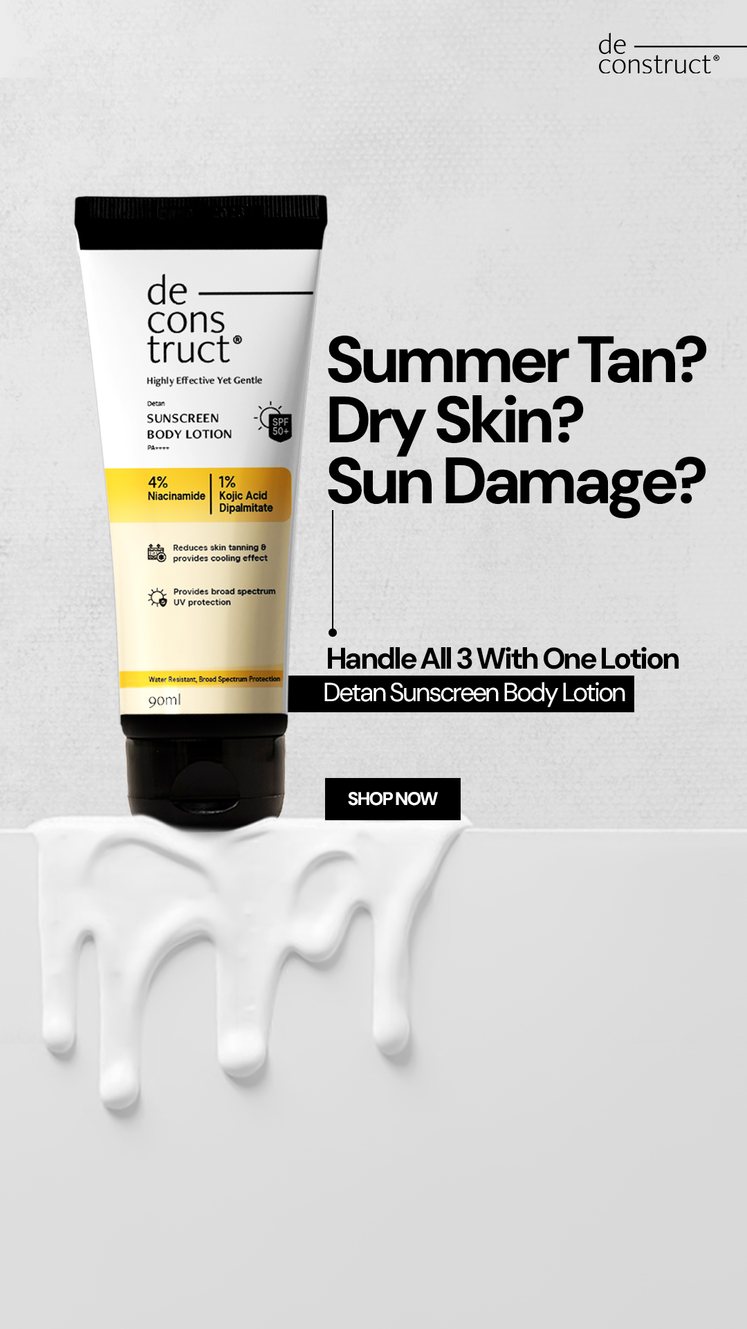 Deconstruct Skincare Facebook ad