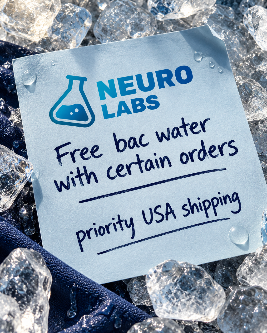 NL Facebook ad: NeuroLabs, Premium Research Peptides | ≥99% COA-Tested USA