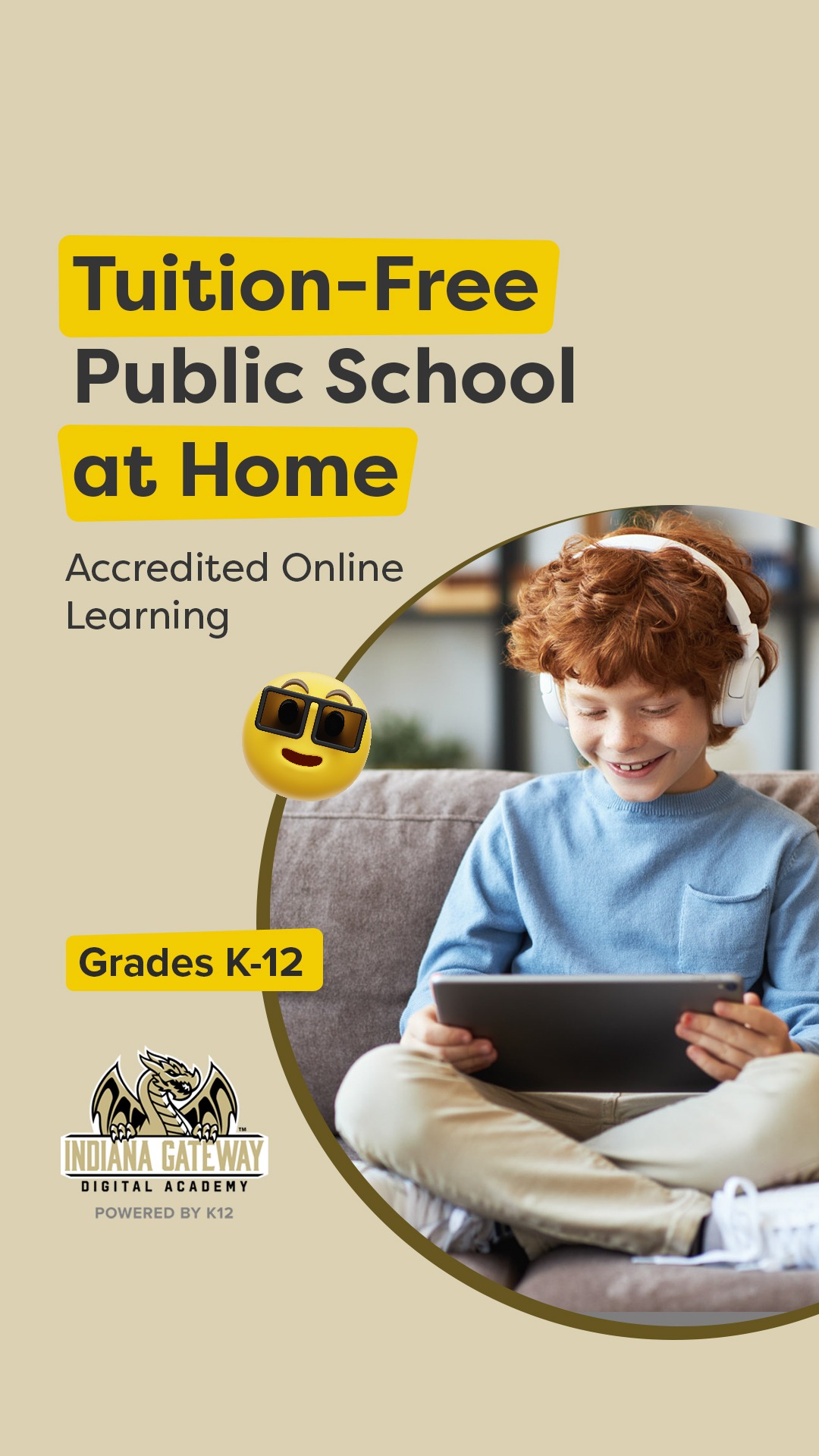 Indiana Gateway Digital Academy Facebook ad from May 29, 2026
