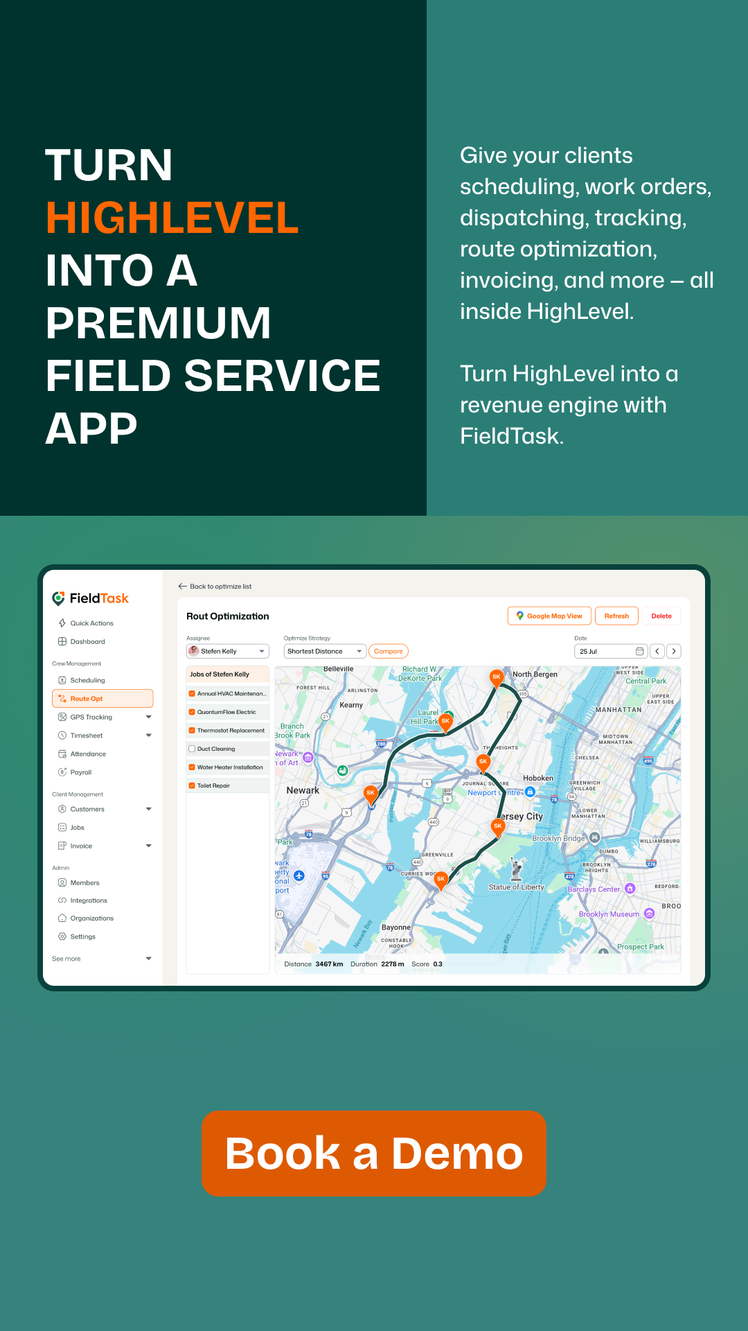 FieldTask - GHL Field Service App Facebook ad