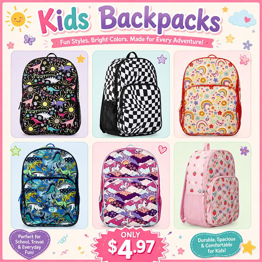 Fantabulous Deals and Savings Facebook ad: Kids 17 Backpack