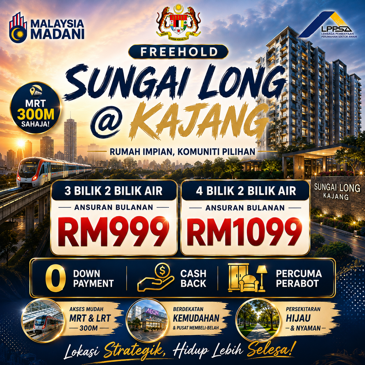 Rumah Madani 1.0 Facebook ad: GAJI RM3.5K BOLE APPLY ( BOLE JOIN NAME)
