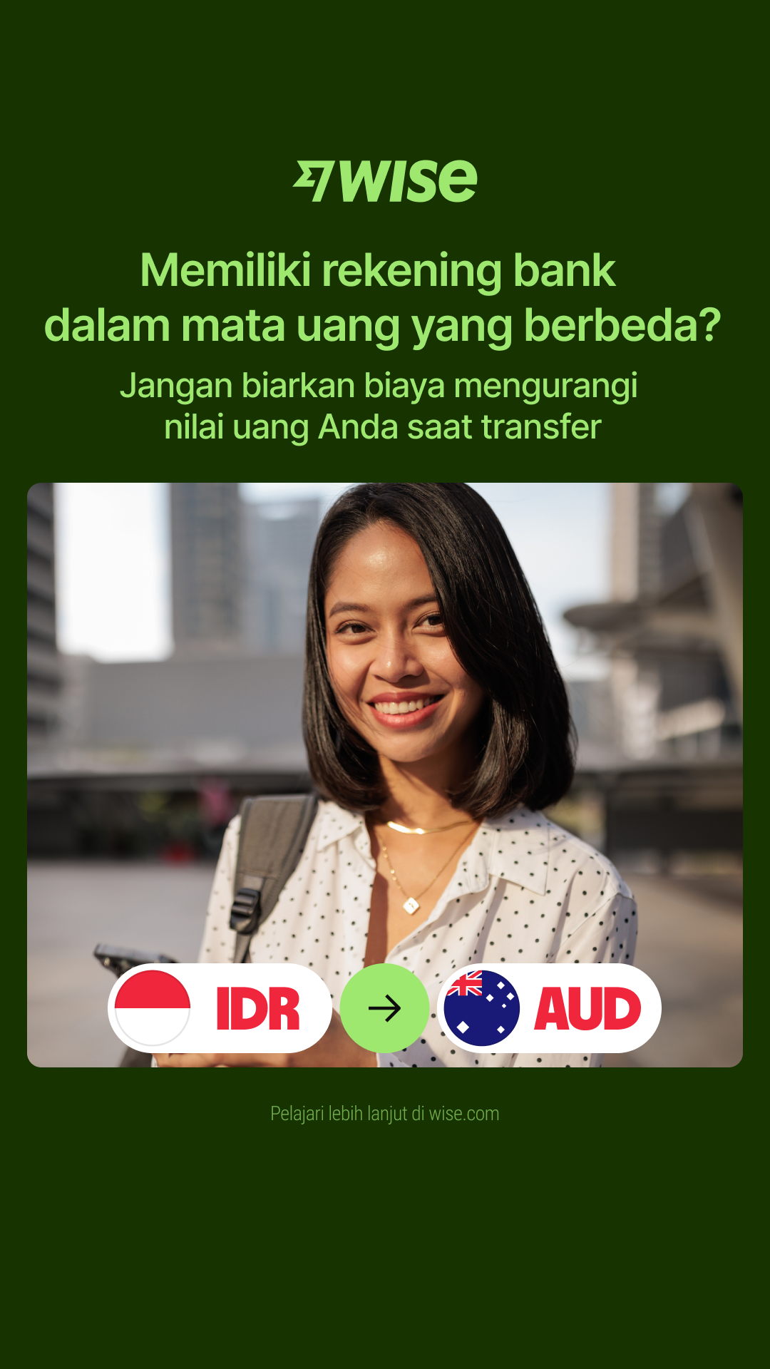 Wise Facebook ad
