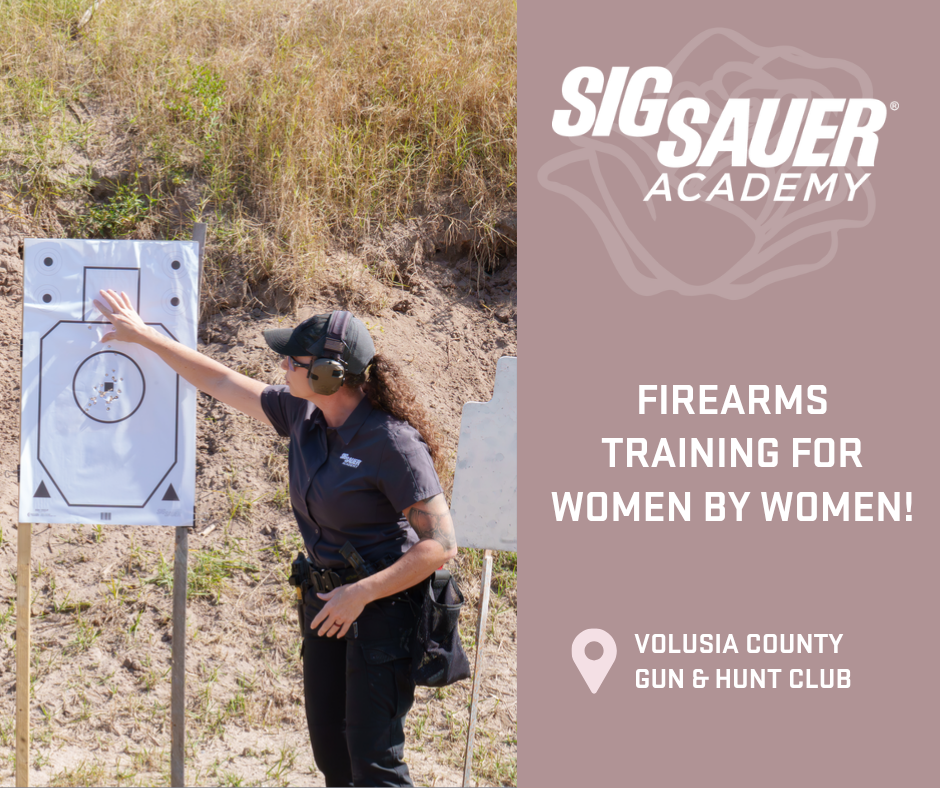 SIG SAUER Academy and Experience Center Facebook ad: Women’s Courses at Volusia