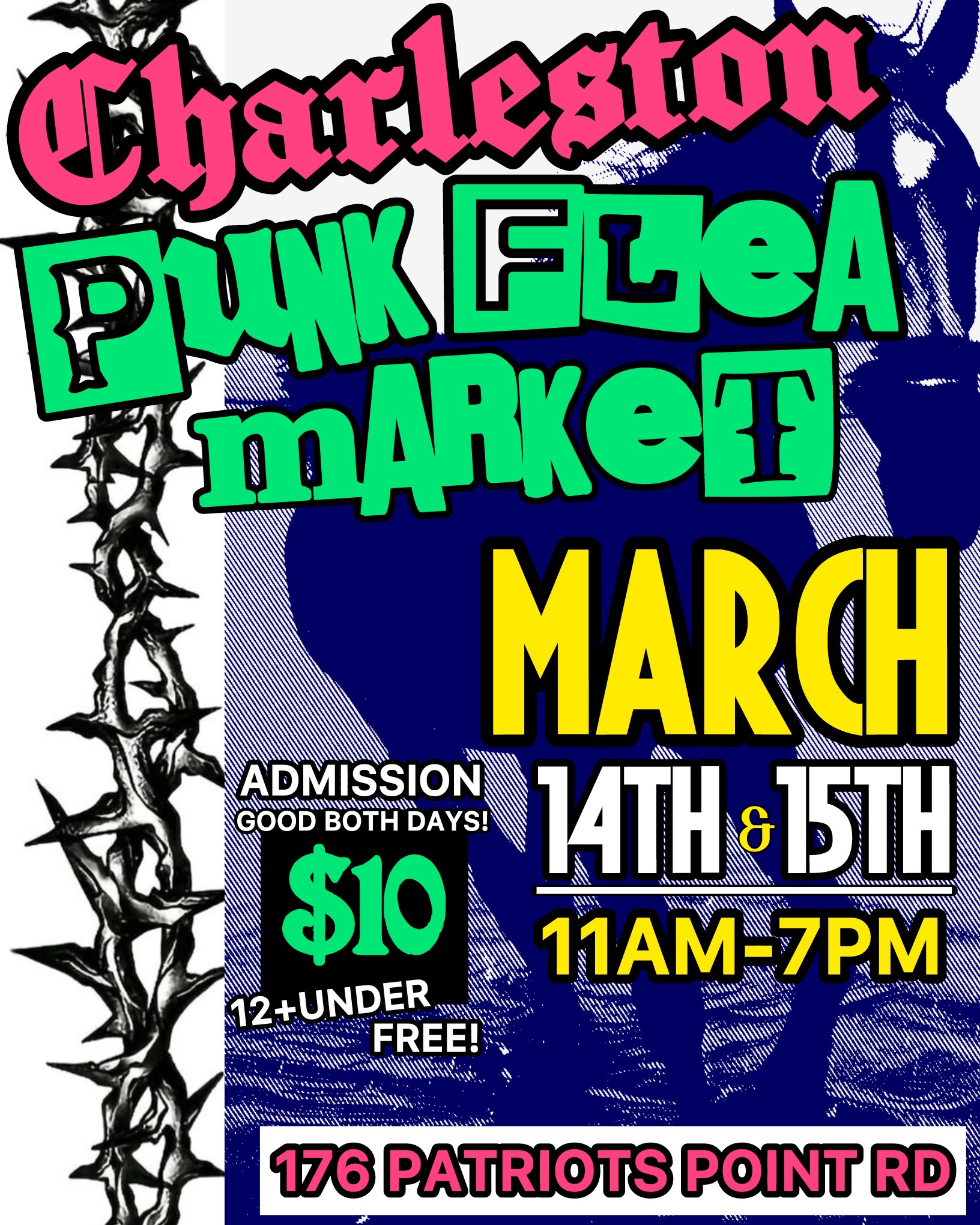 SE Punk Flea Market Facebook ad: CHARLESTON PUNK FLEA MARKET