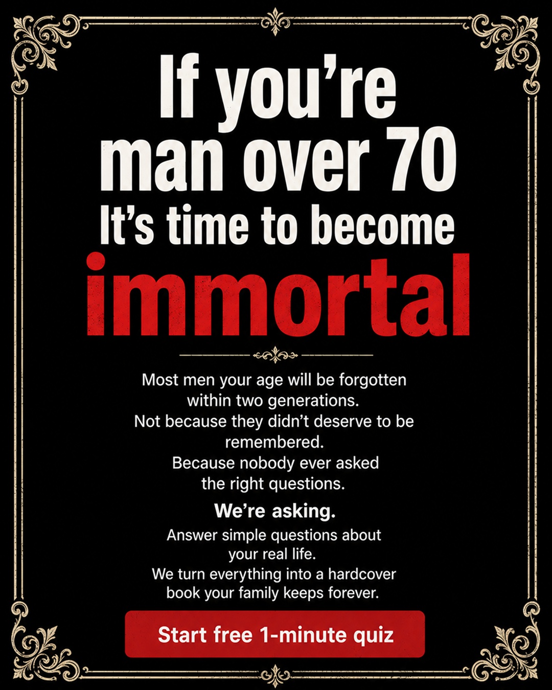 Memowrite Facebook ad