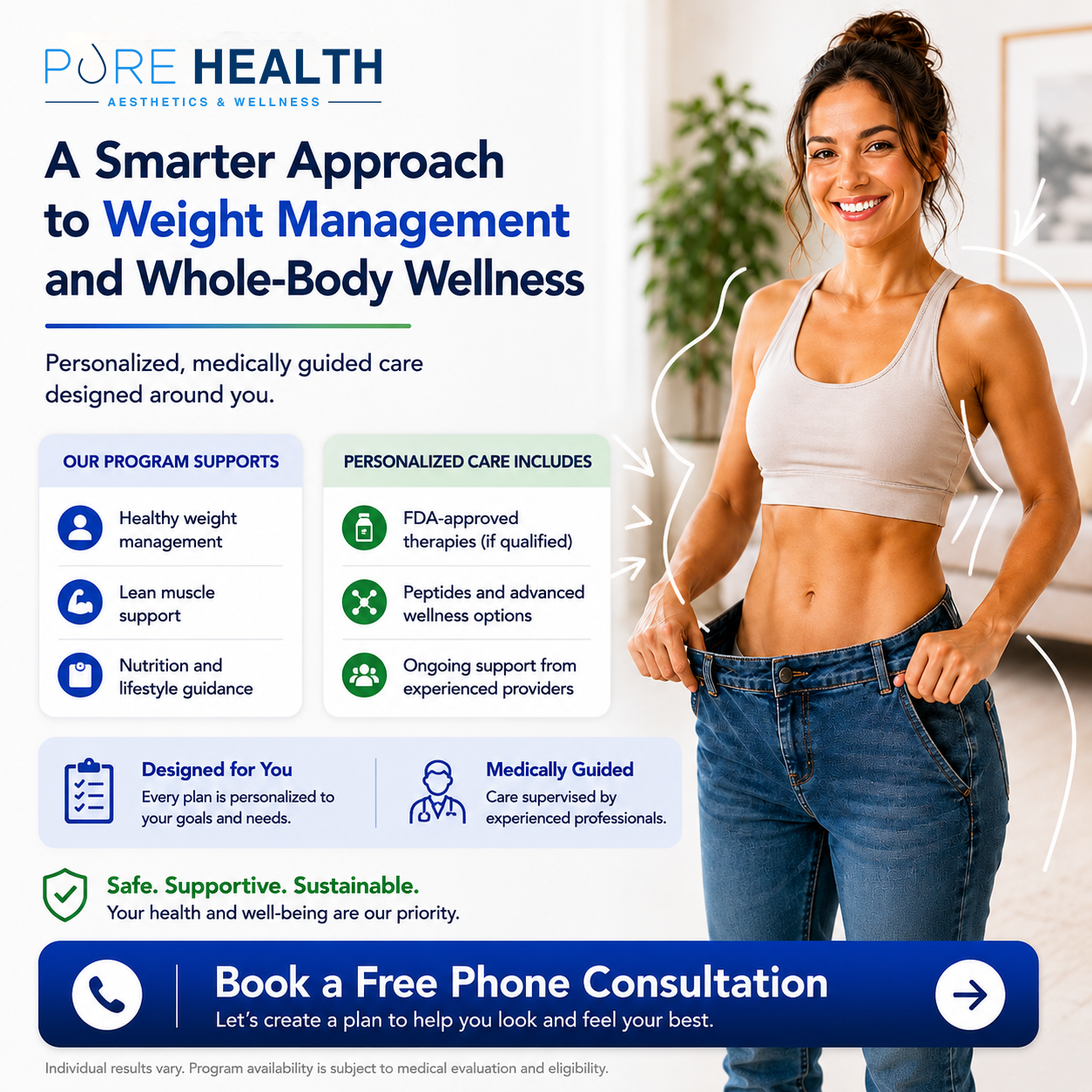 Pure Health Aesthetics & Wellness Facebook ad from May 20, 2026