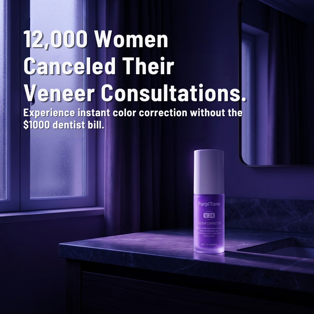 PurplTone Facebook ad: 12,000 Women Canceled Their Veneer Consultations. Here's…