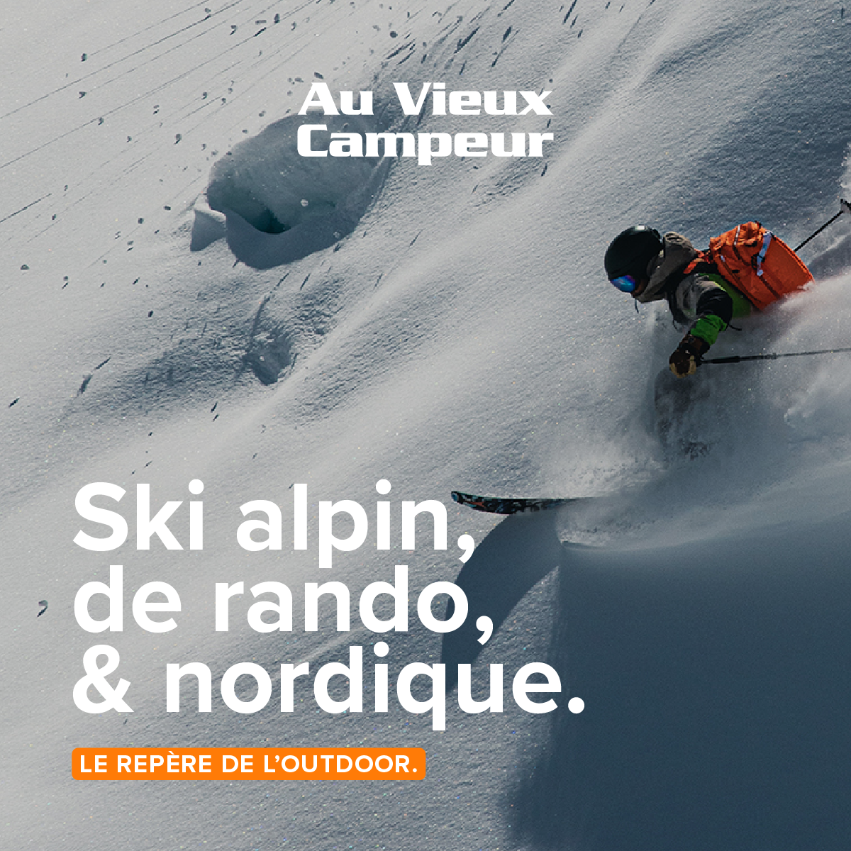 Au Vieux Campeur Facebook ad: Montagne, forêt, mer, falaise ou ciel… Quel est…