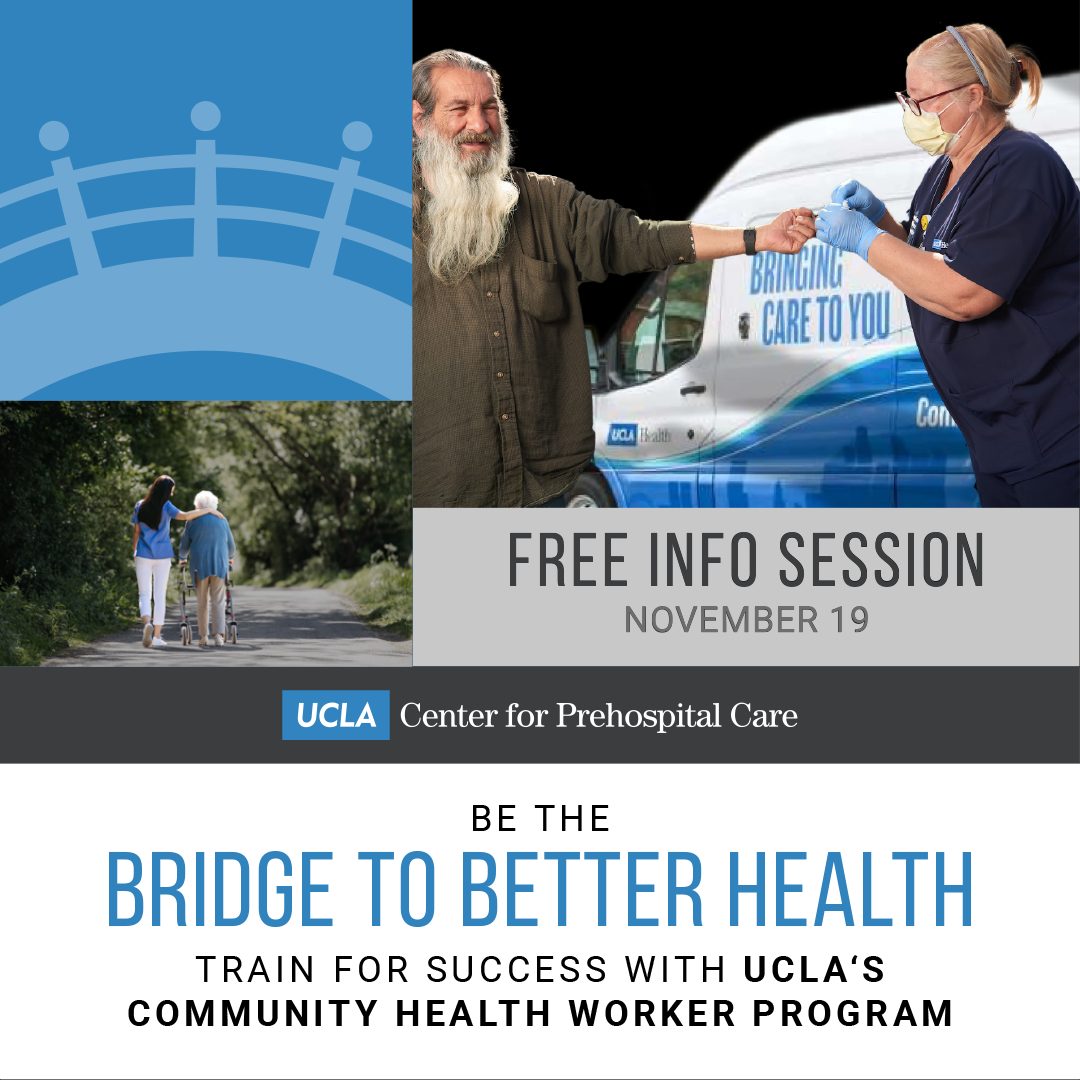 UCLA Center for Prehospital Care Facebook ad: Community Health Worker Education Program | UCLA CPC