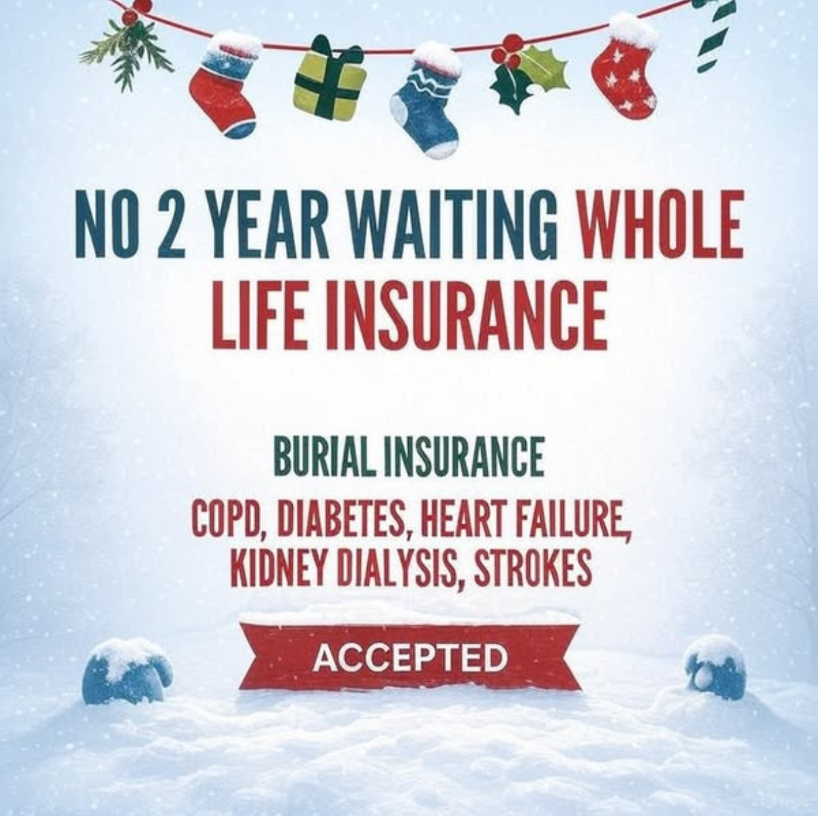 Senior Burial Coverage Facebook ad