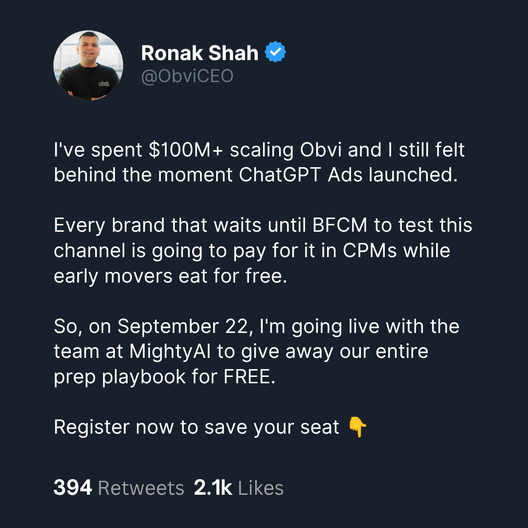 Chew on This Podcast Facebook ad from Sep 11, 2026