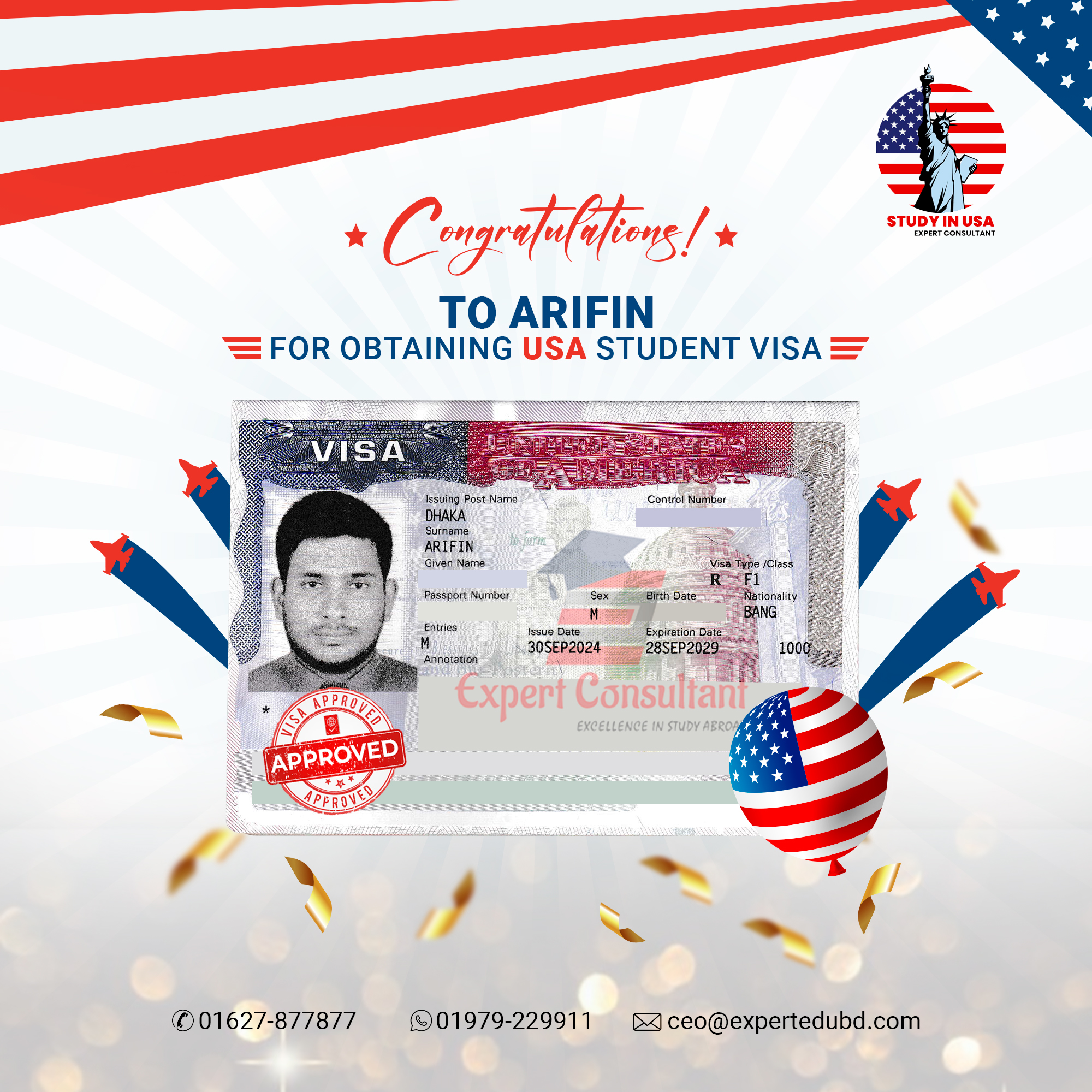 STUDY IN USA Facebook ad: Dream of studying in the USA?