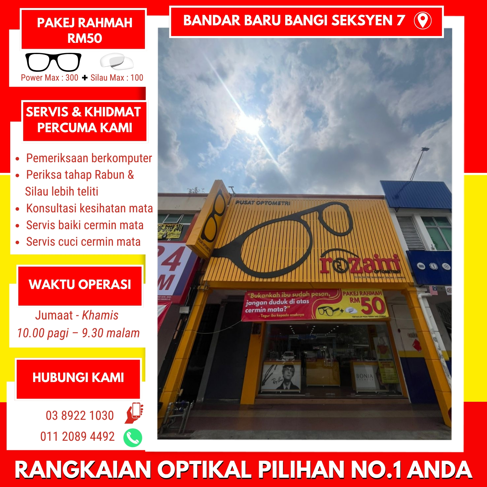 Rozaimi Optometrist Facebook ad
