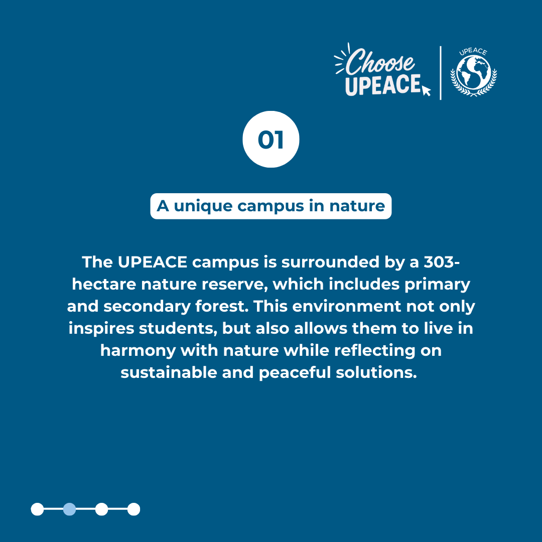 University for Peace Facebook ad: Study in Costa Rica, change the world.