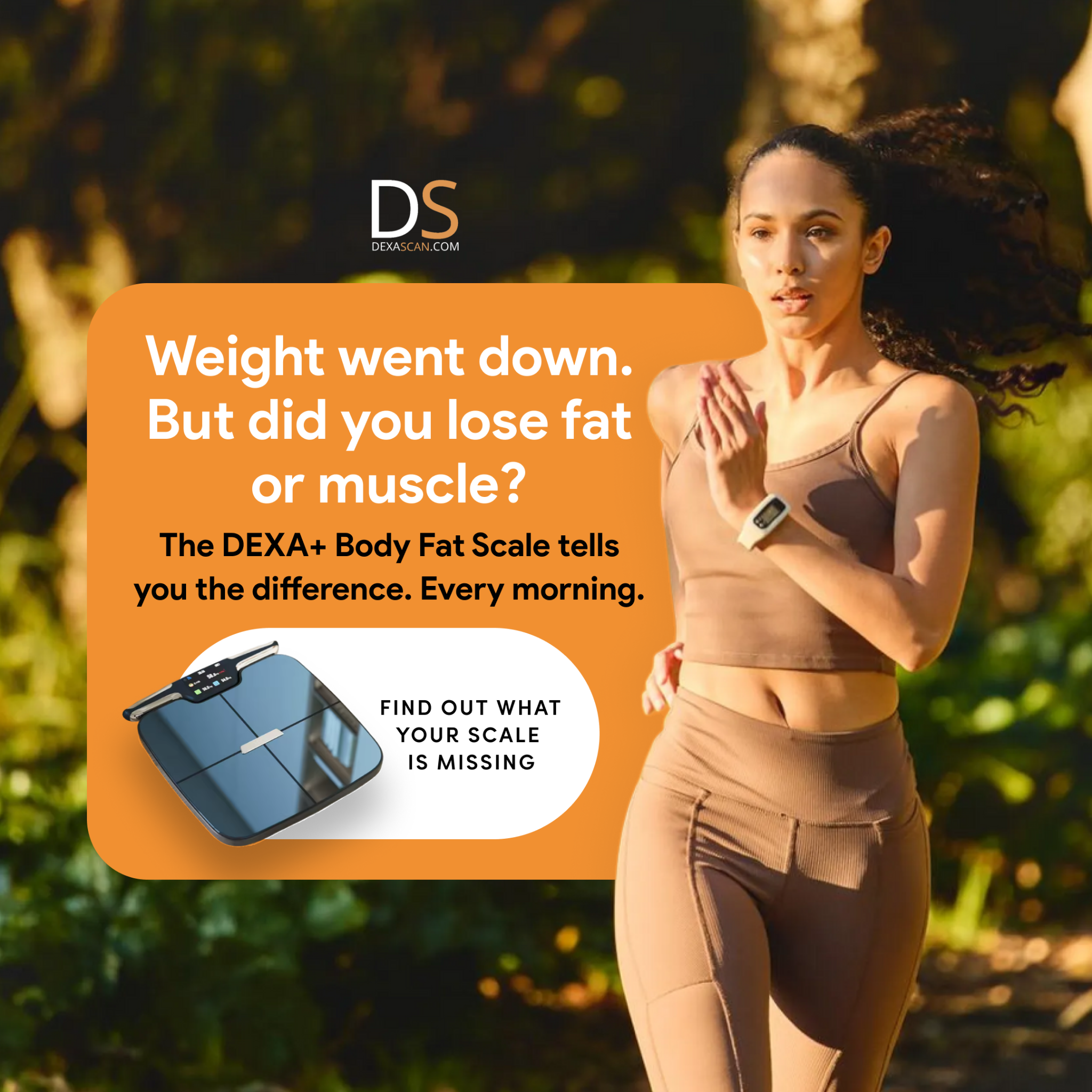 DEXAScan.com Facebook ad: Track Every Workout Gain