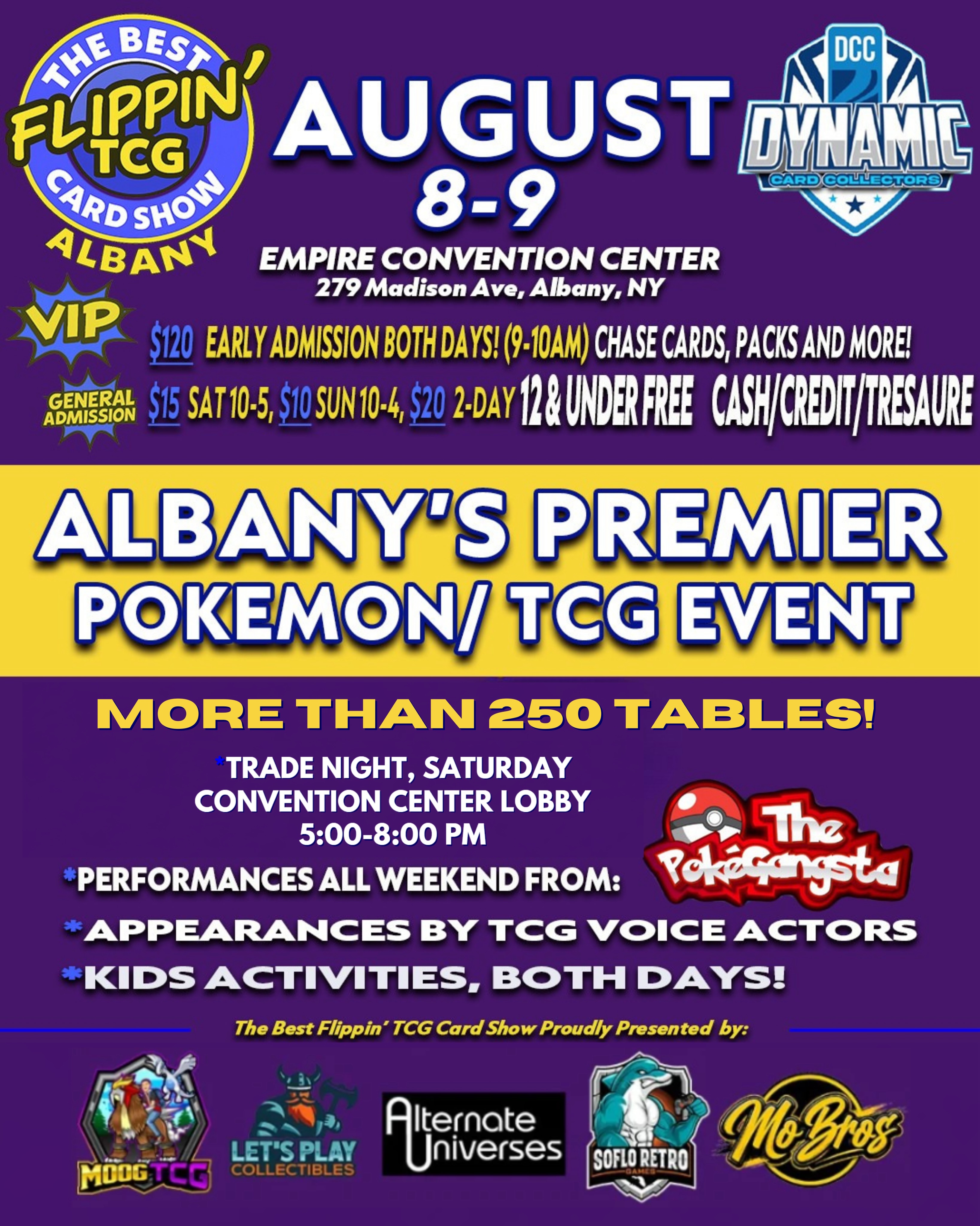 The Best Flippin' Card Show Facebook ad: ALBANY Your summer on August 8th and 9th…
