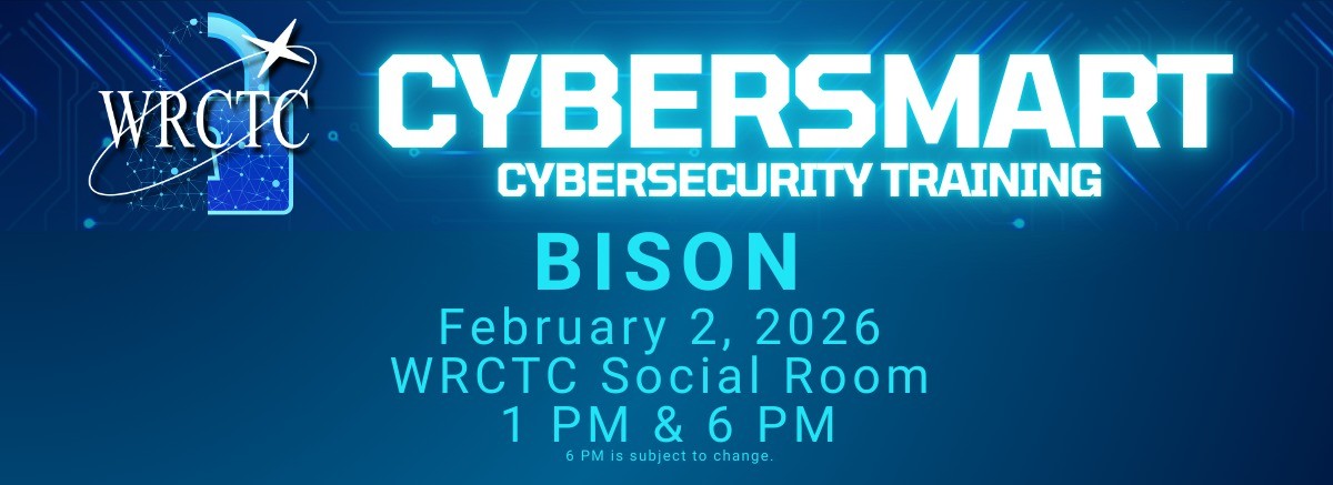 West River Cooperative Telephone Company Facebook ad: 1 PM & 6 PM - Bison CyberSmart Cybersecurity Training