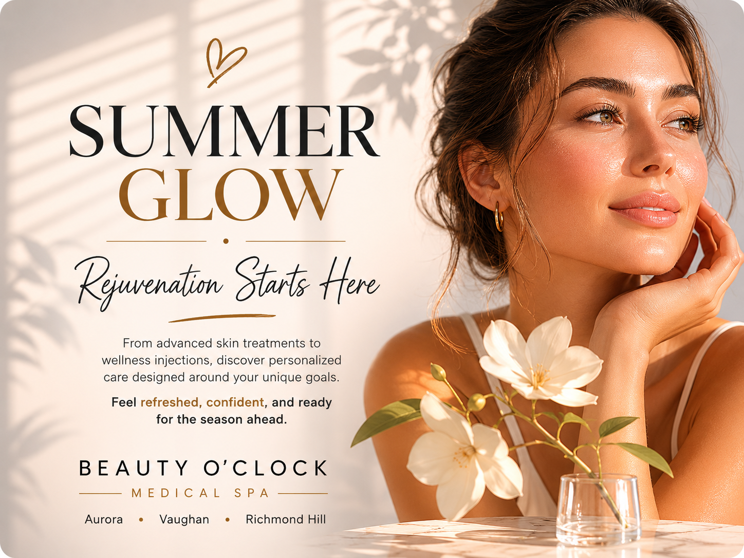 Beautyoclock Facebook ad: Discover Beauty O’Clock Medical Spa for personalized…