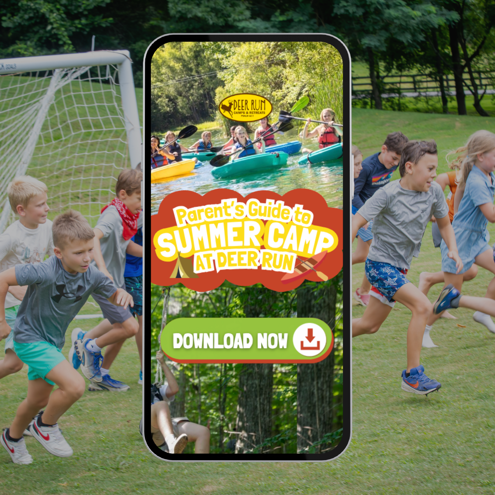 Deer Run Camps & Retreats Facebook ad: Free Summer Camp Parent Guide