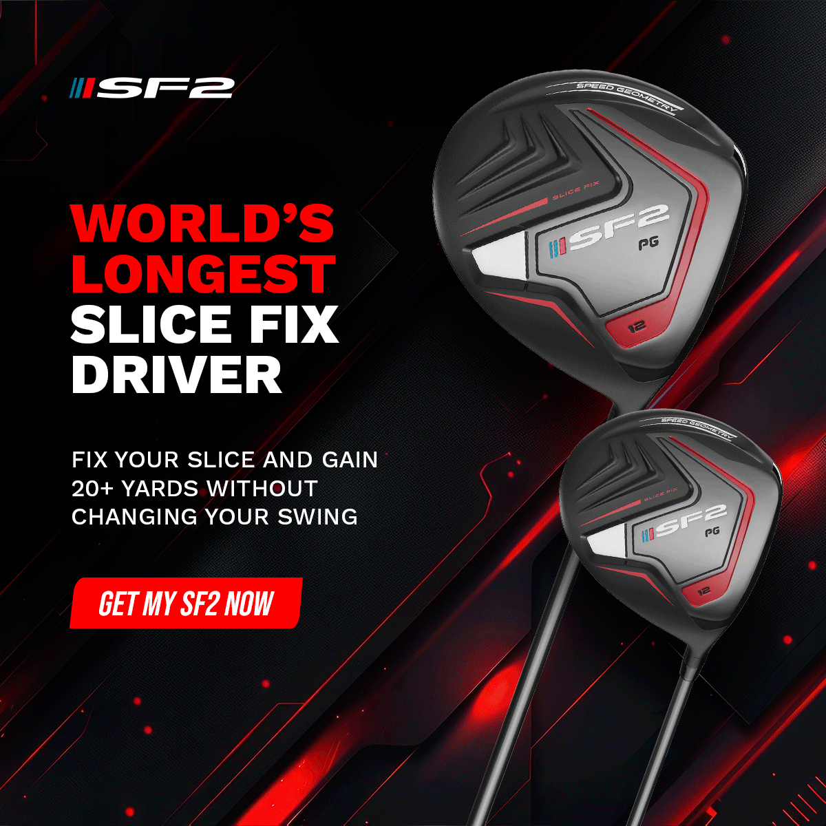 Performance Golf Facebook ad