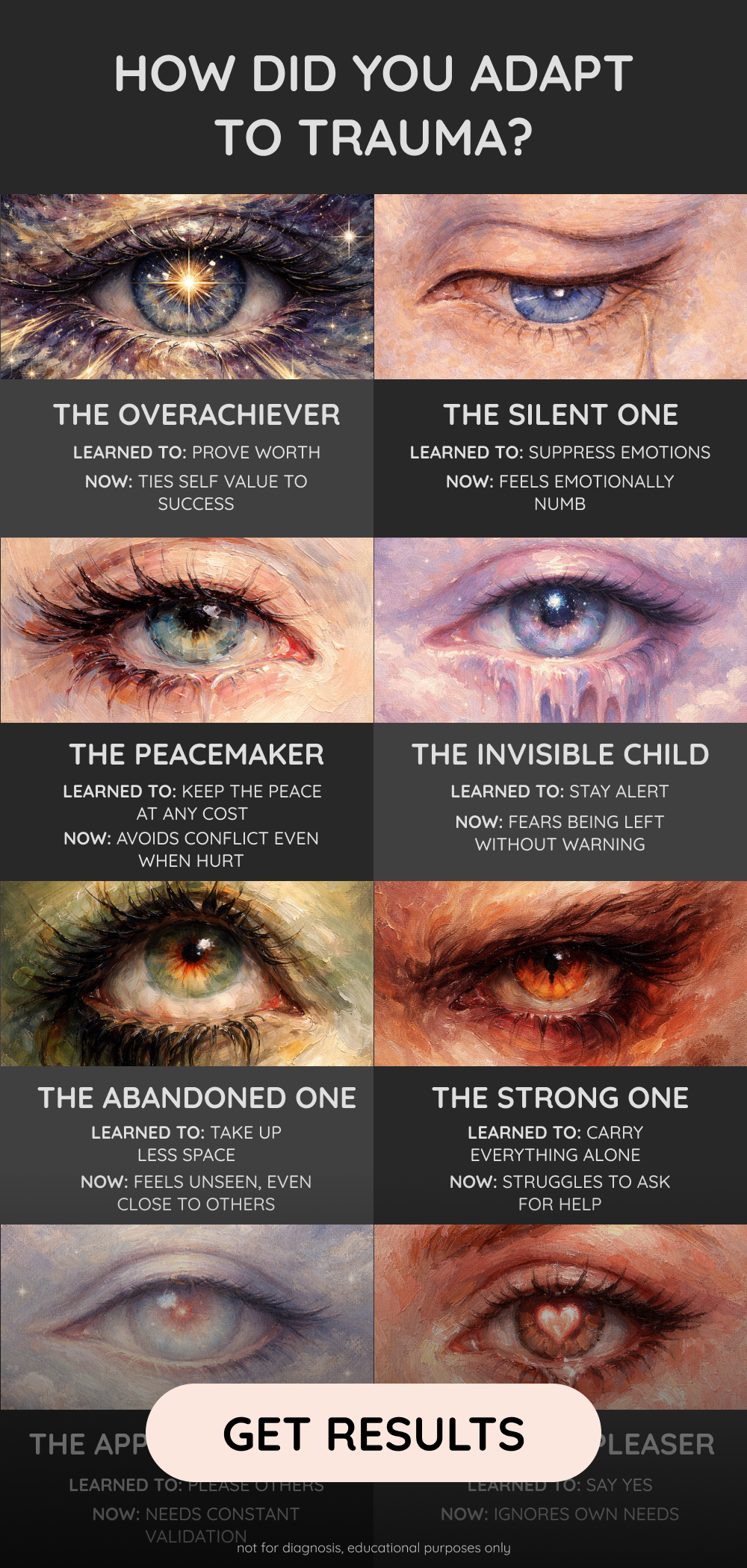 From trauma freeze to inner peace Facebook ad