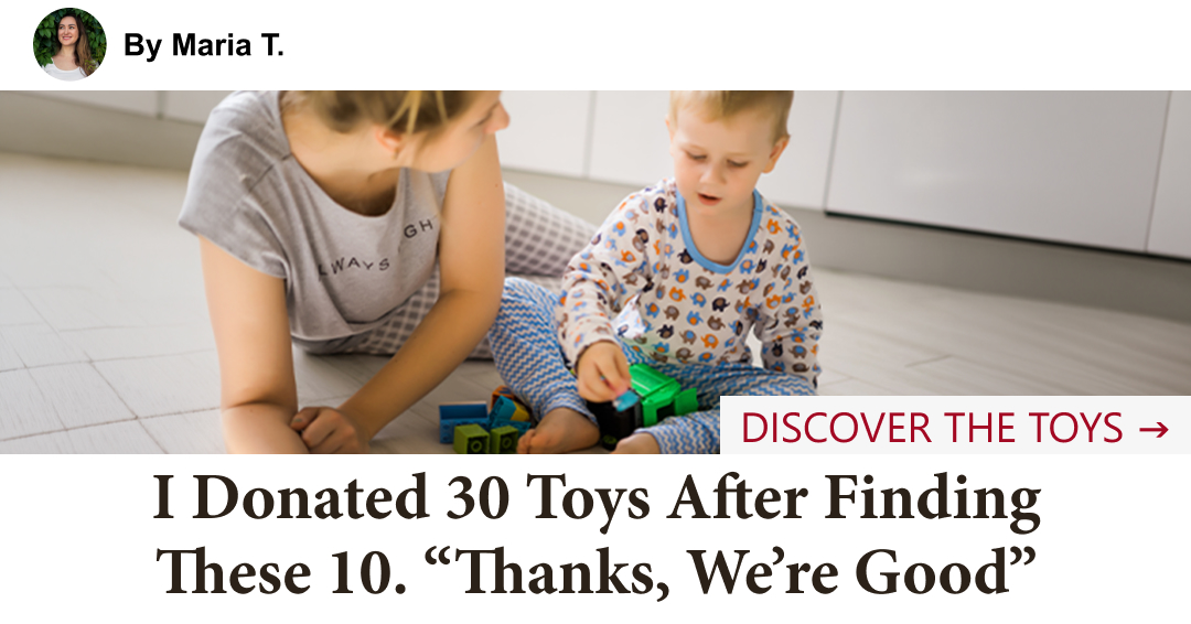 Mom Tests Toys Facebook ad