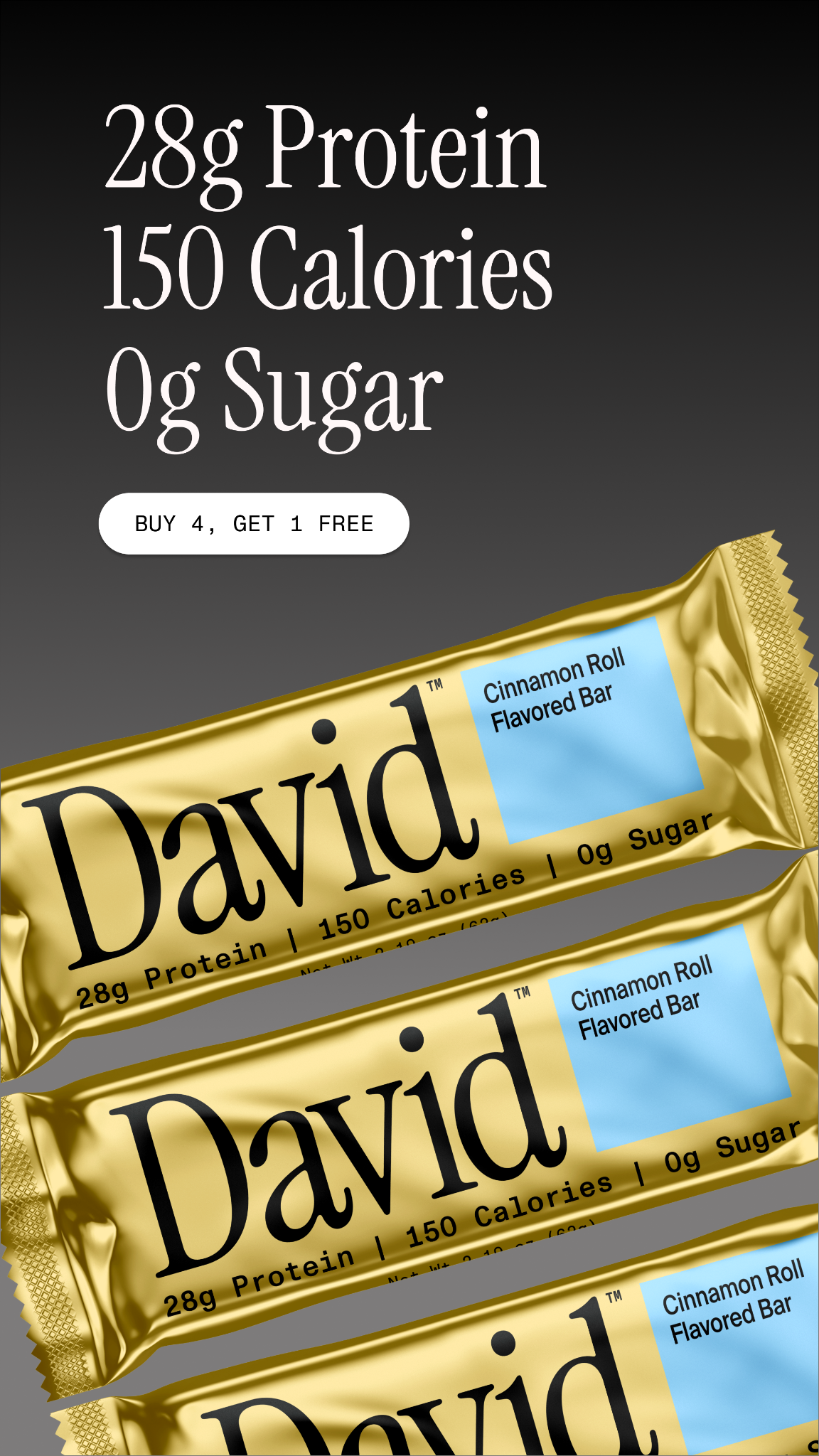 David Protein Facebook ad