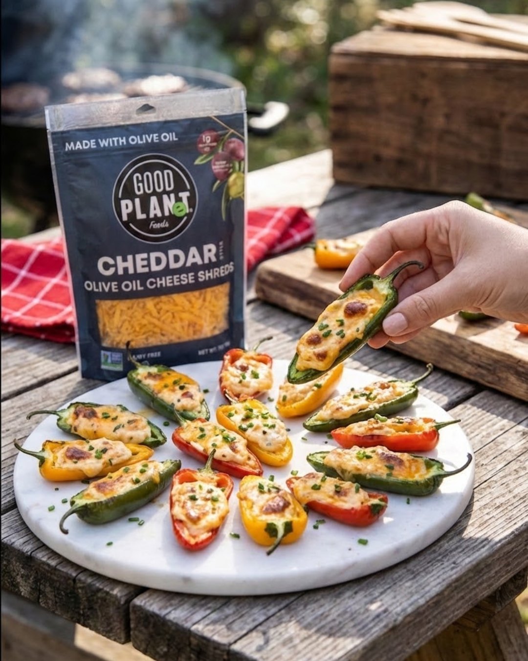 GOOD PLANeT Foods Facebook ad: Everyone loves a cheesy side dish to snack…