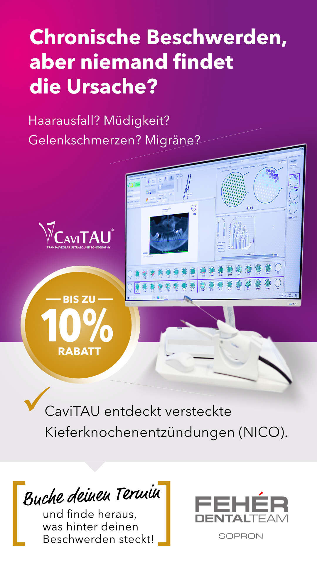 Fehér Dental Team Facebook ad