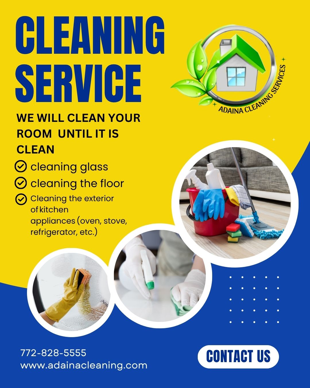 Adaina Cleaning Services Facebook ad
