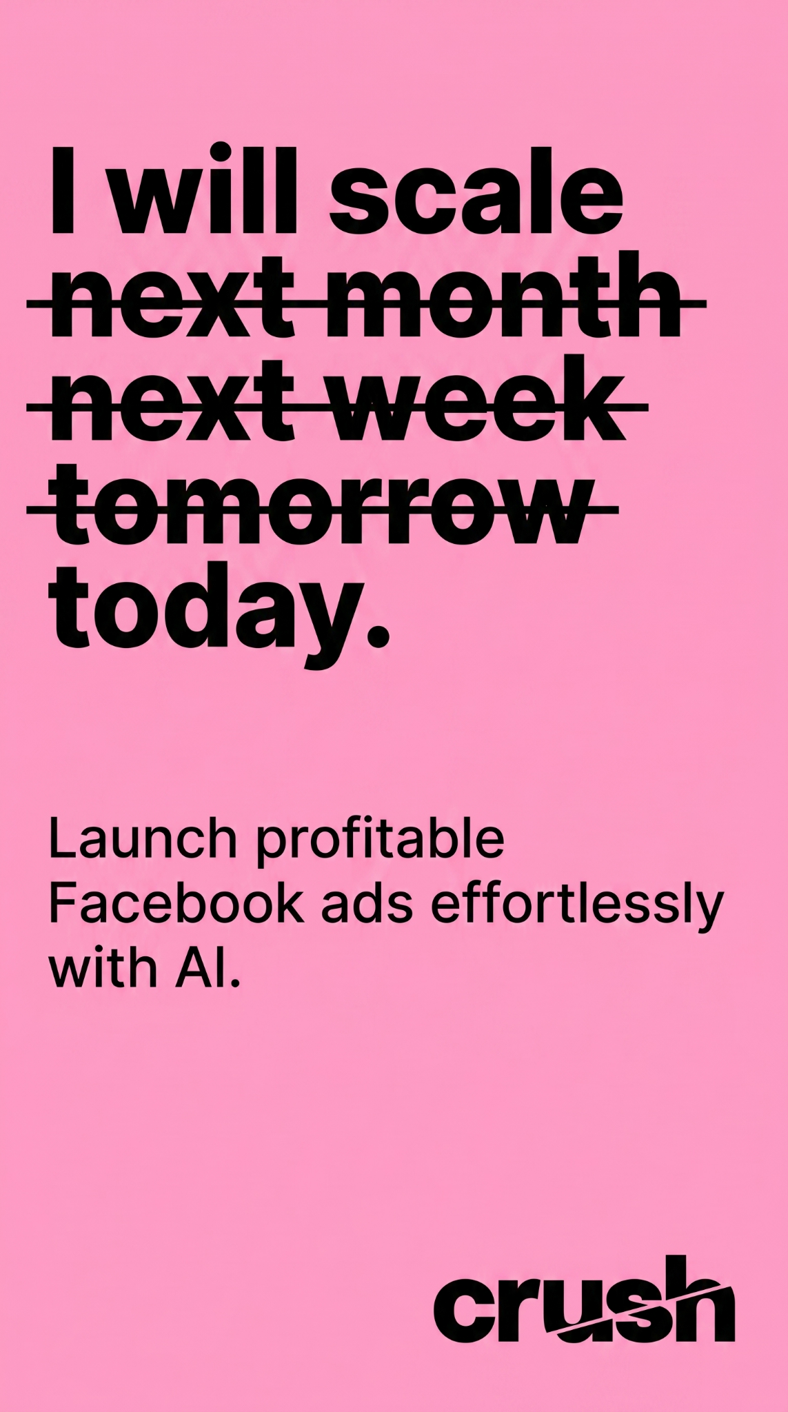 trycrush.ai Facebook ad