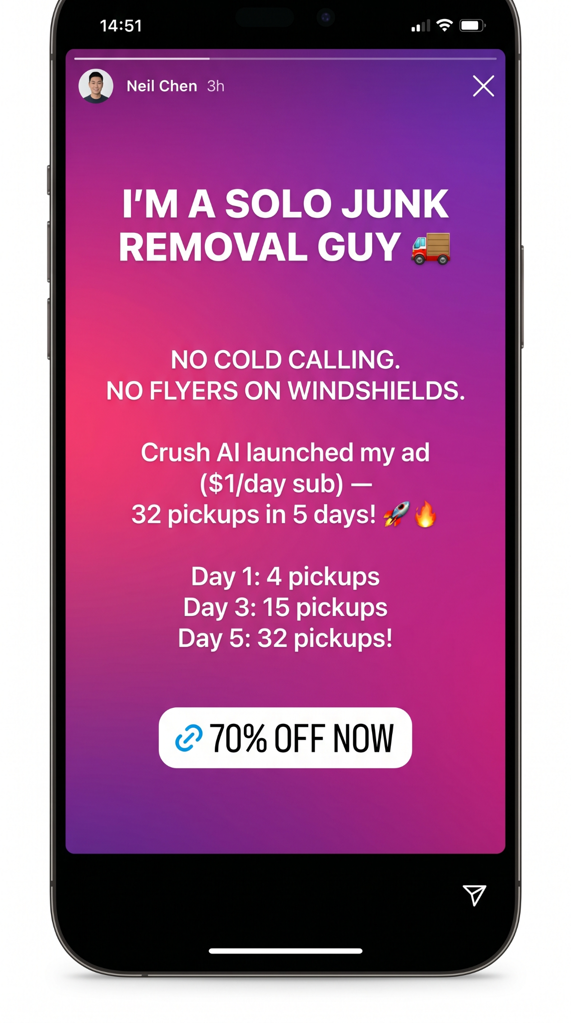 trycrush.ai Facebook ad