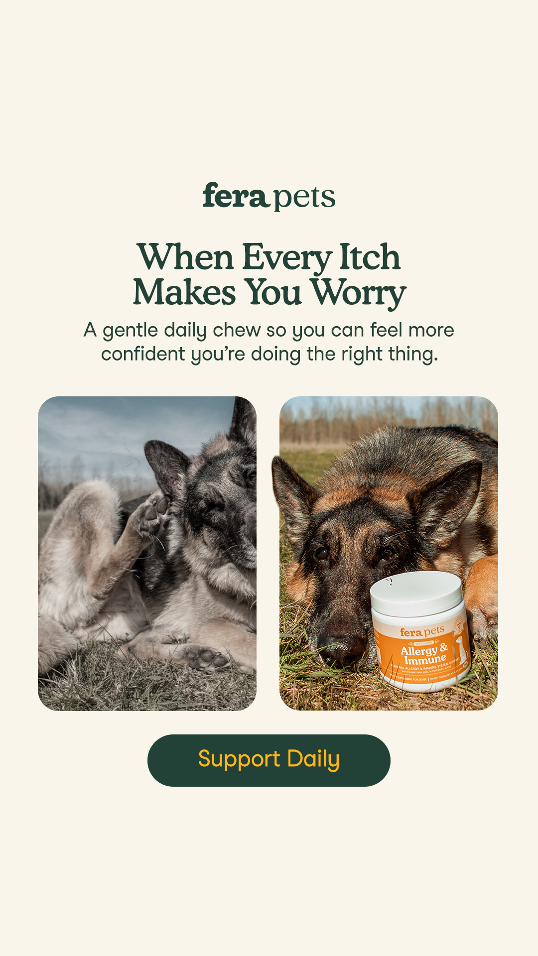 Fera Pets Facebook ad