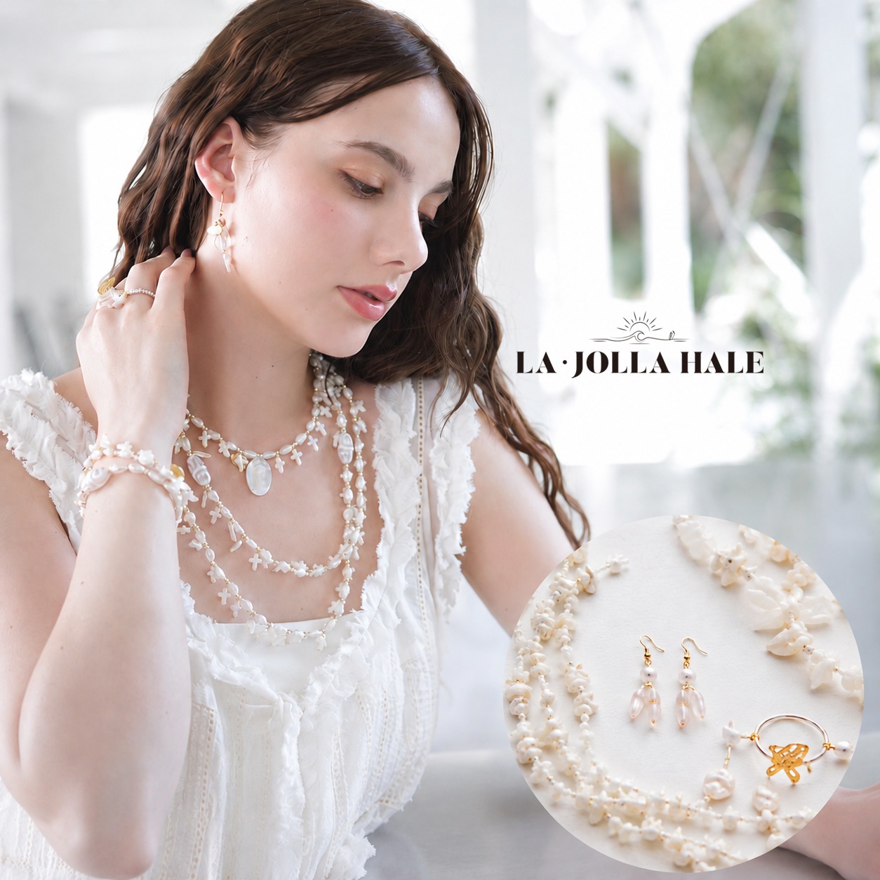 La Jolla Hale Facebook ad: One of a Kind Natural Stone Jewelry