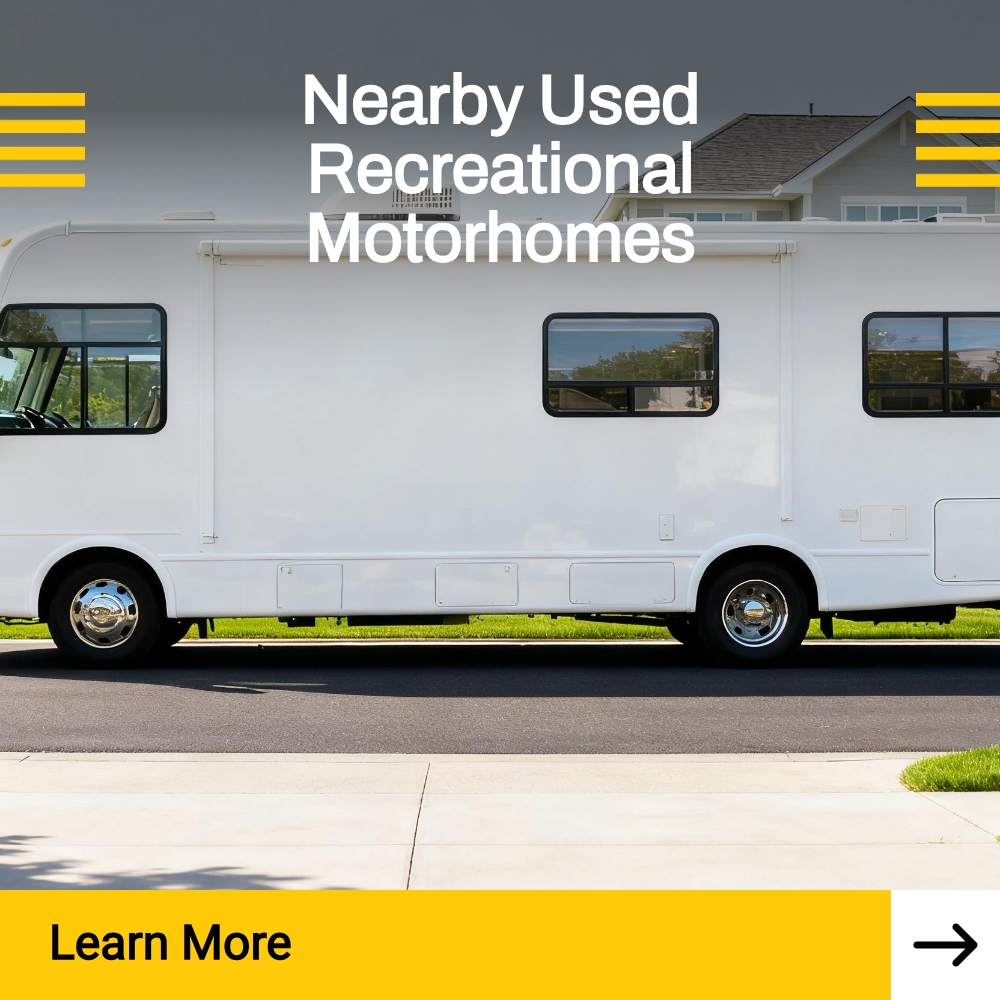 FAQInsider Focused Facebook ad: Find Out What Used Motorhomes Are Near You!