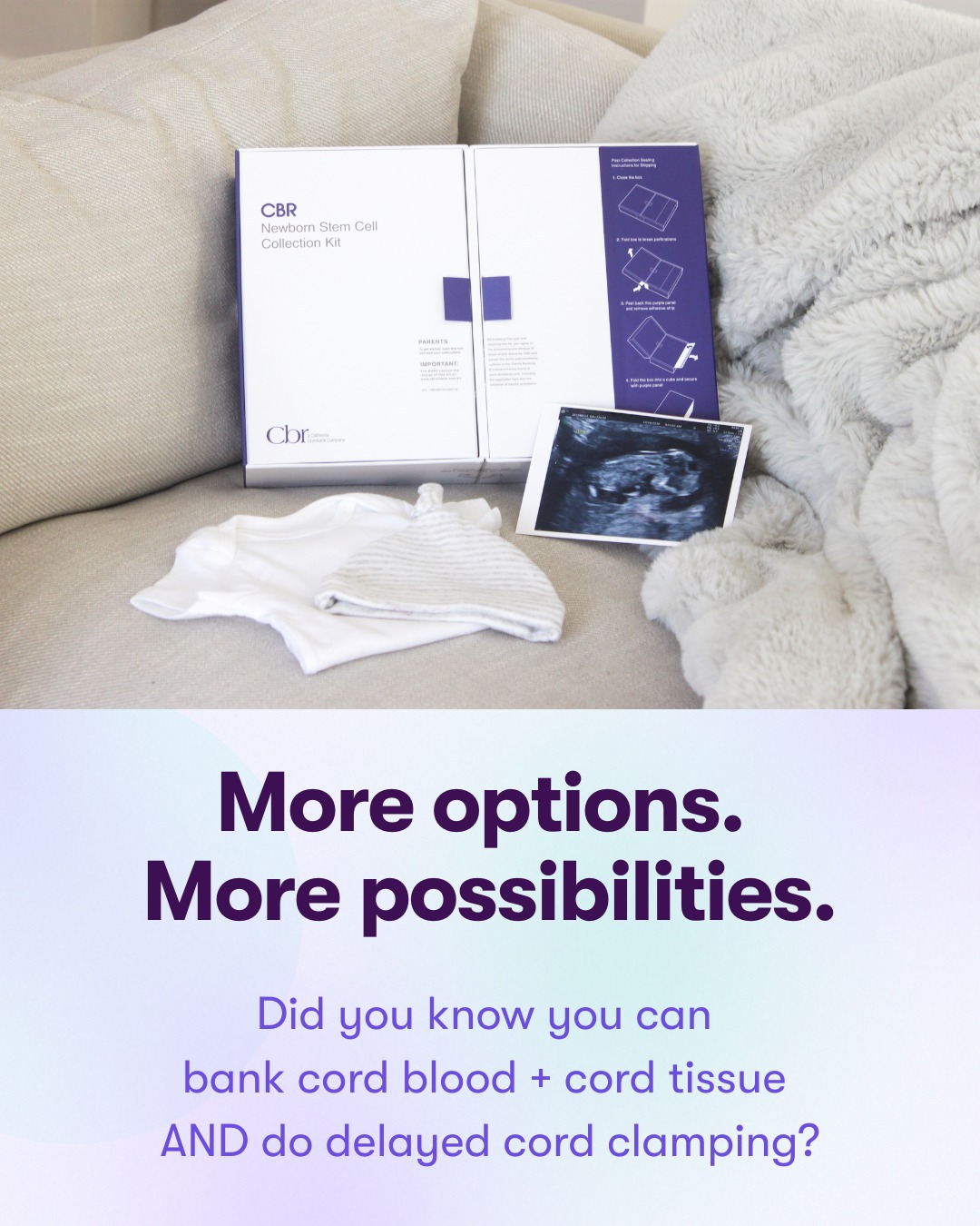 Cord Blood Registry Facebook ad