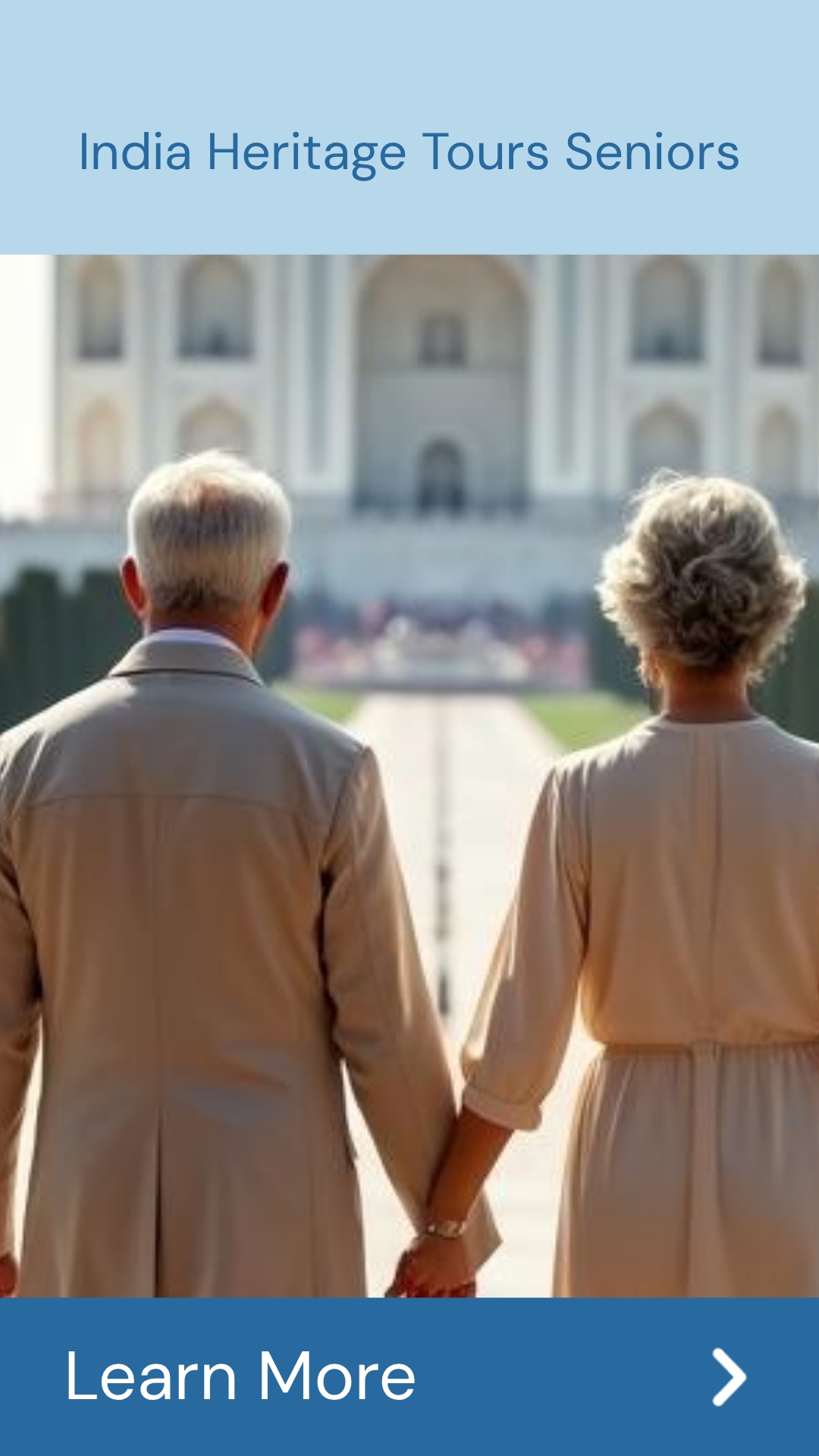 TrendingResults Path Facebook ad: India Heritage Tours Seniors!