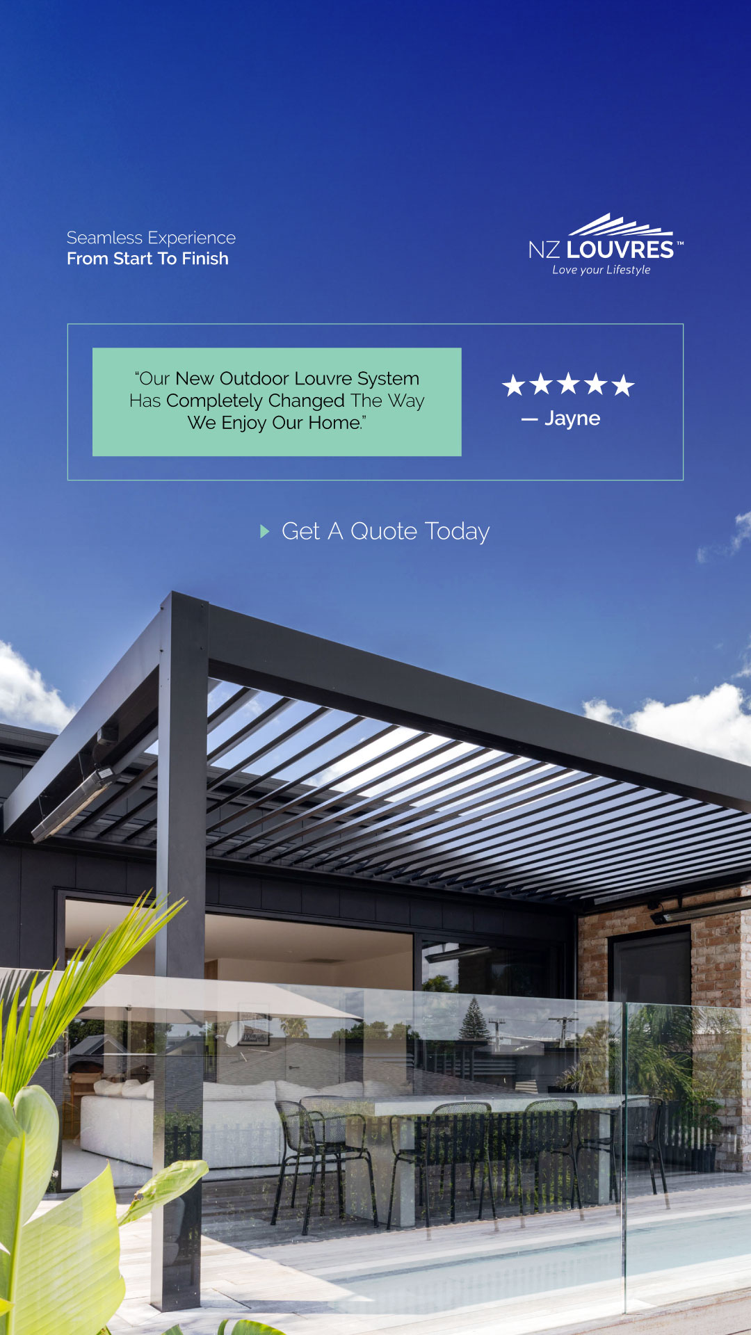 NZ Louvres Facebook ad