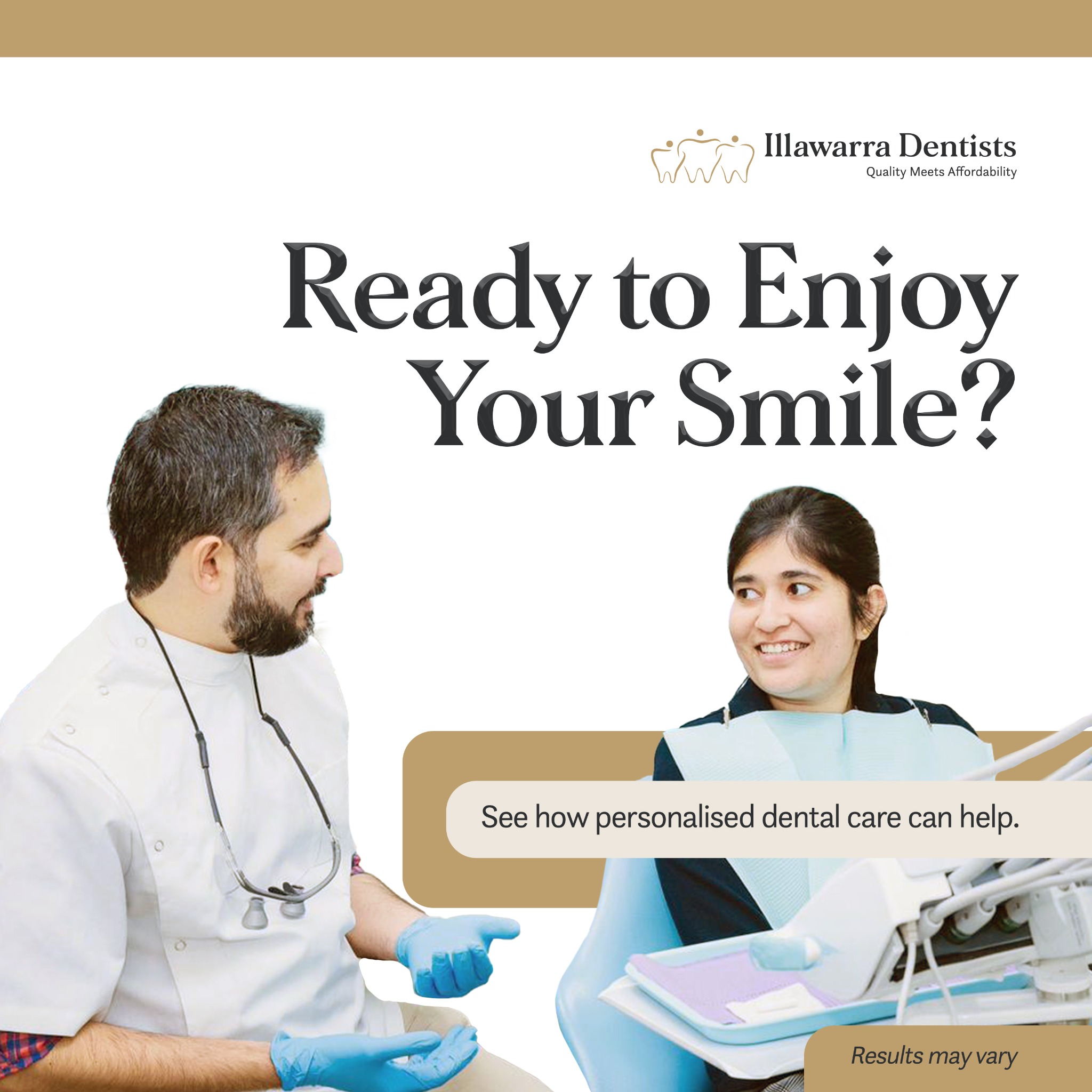 Illawarra Dentists Facebook ad: Your smile says a lot about you, we’re…