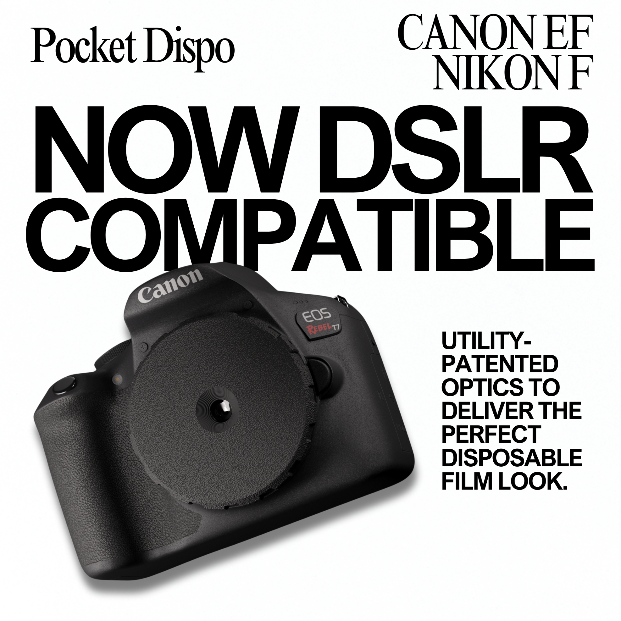 Pocket Dispo Facebook ad: Turn Your Old DSLR Into a Film Camera