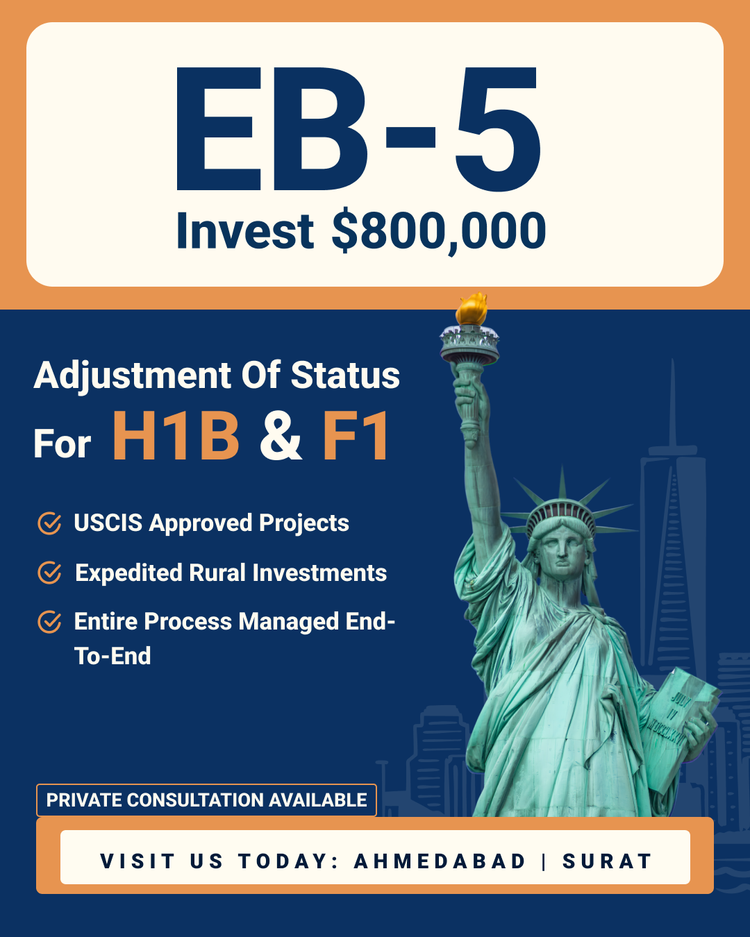 EB5 Indians - Green Card Facebook ad: Tired of H-1B or F-1 uncertainty?