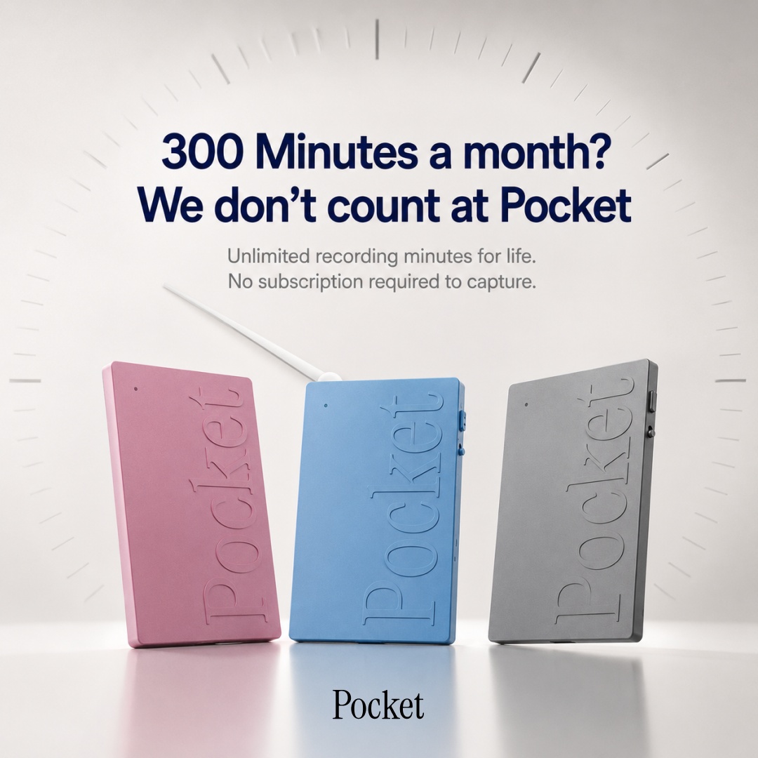 Pocket AI Facebook ad: Try This Bestselling AI Notetaker