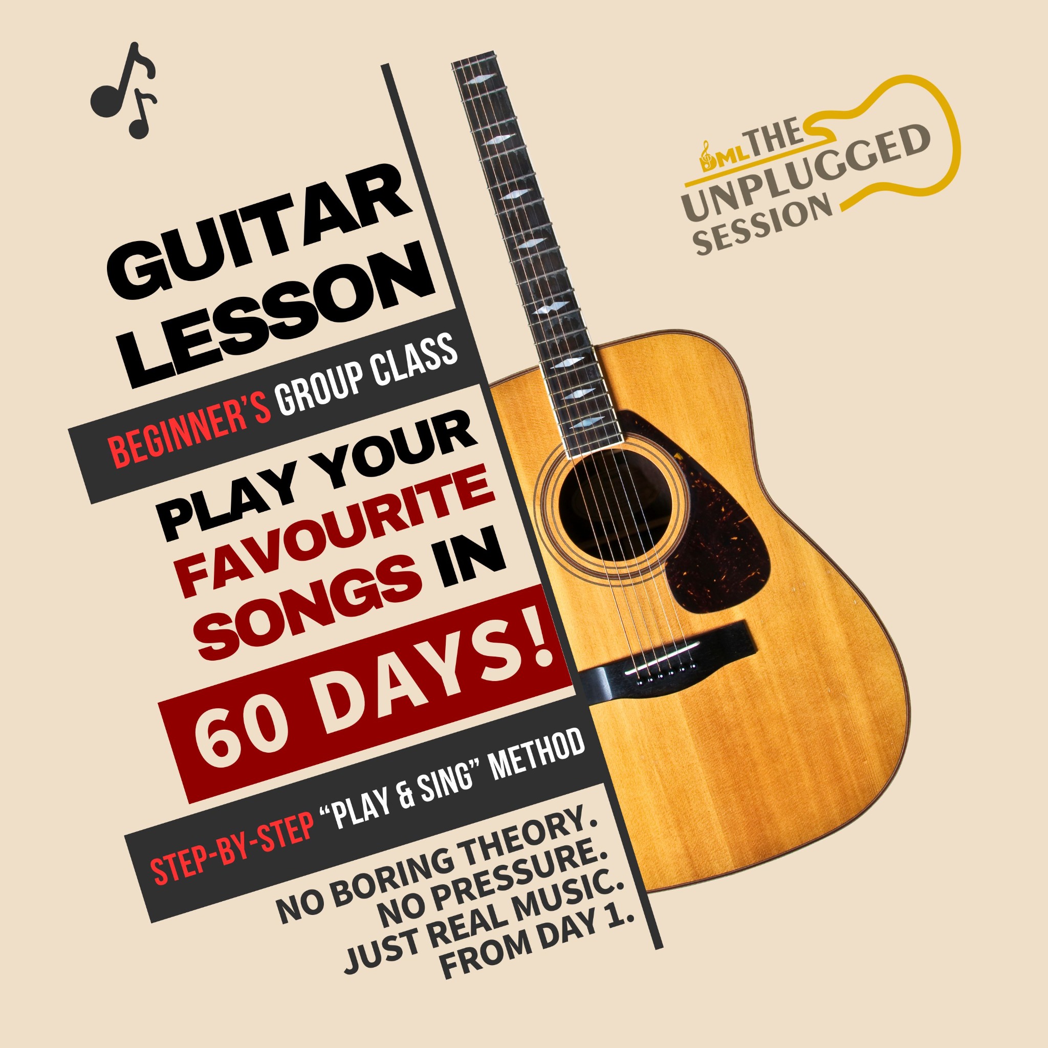 DML Creative Music Facebook ad: Book A Trial Class Limited Seats!