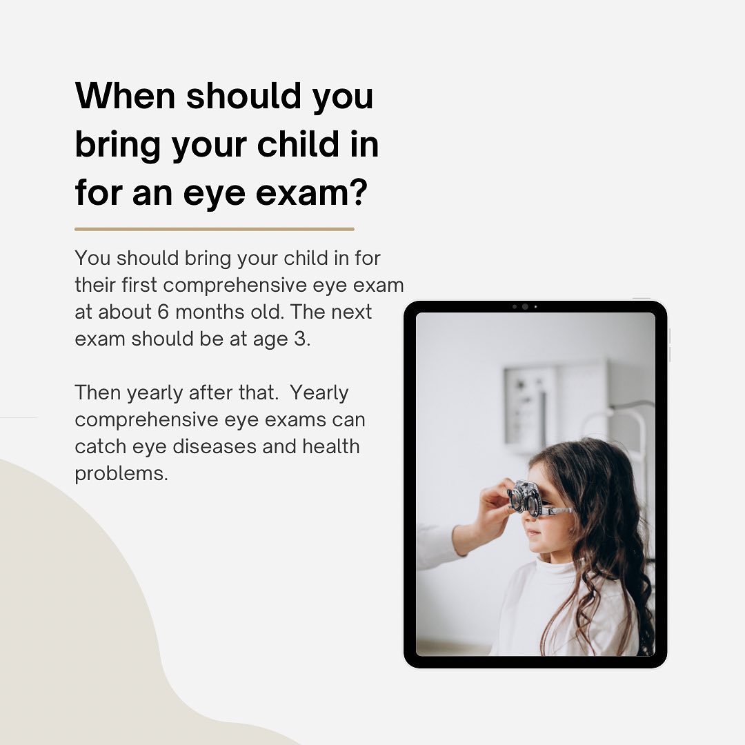 Stone Canyon Eye Care Facebook ad: Here is your reminder to get your kids…